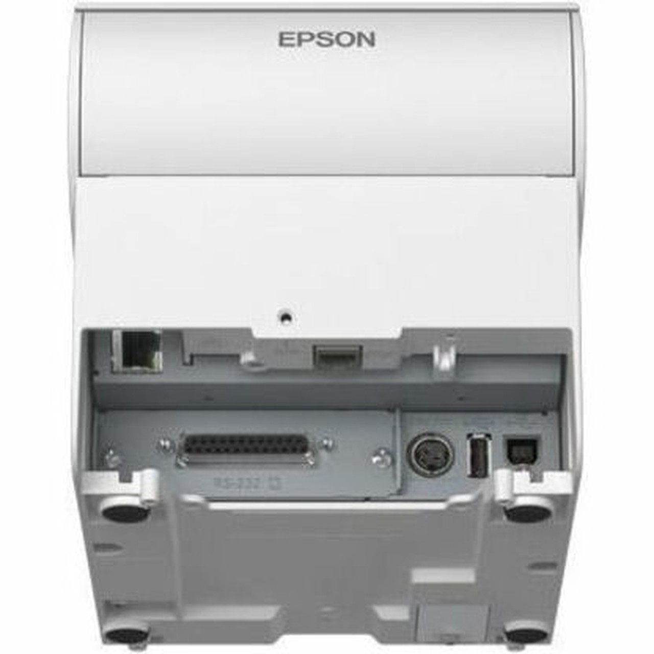 Epson OmniLink TM-T88VII Desktop Direct Thermal Printer - Monochrome - Receipt Print - Ethernet - USB - USB Host - With Cutter - White C31CJ57051
