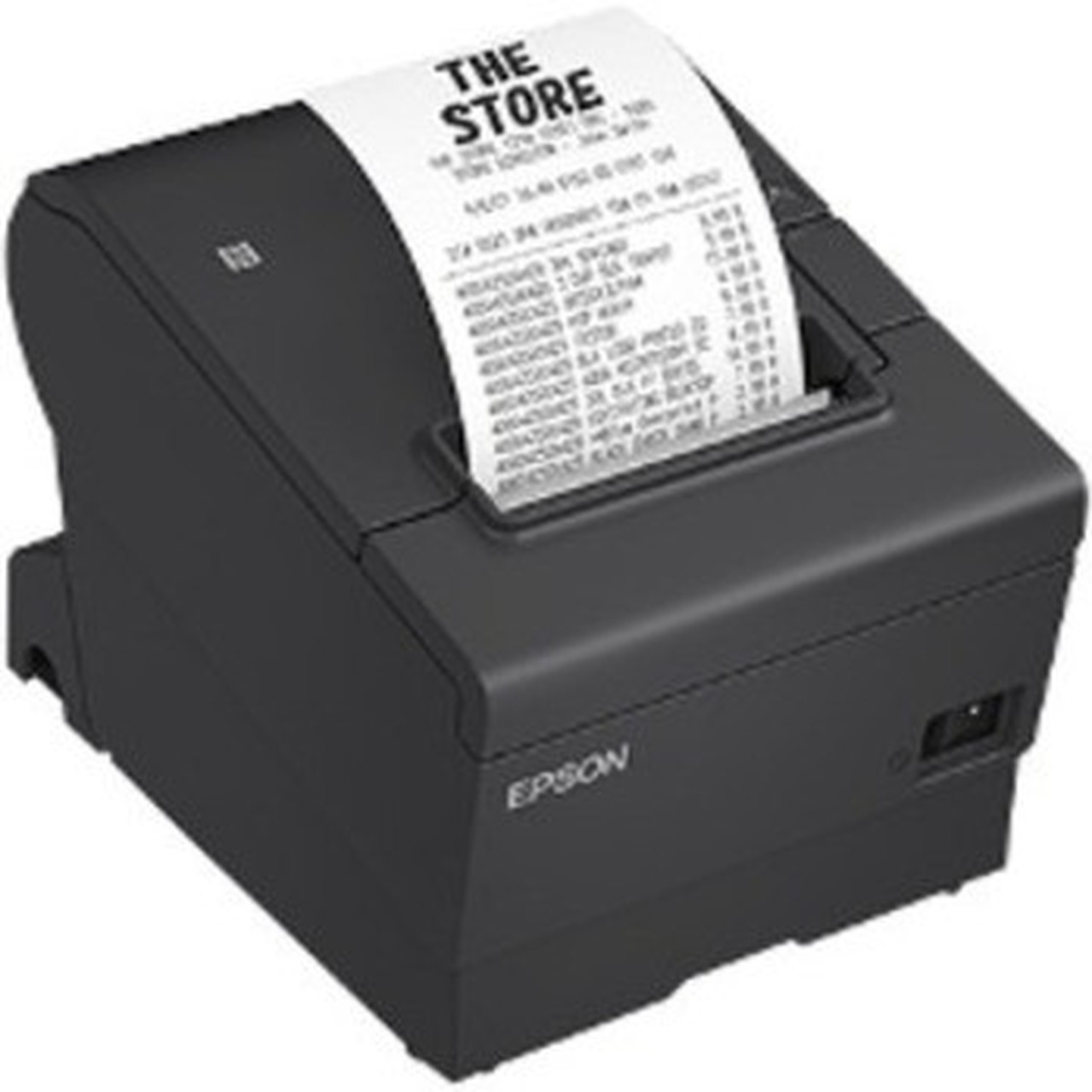 Epson  Tm-t88vii-052 Thermal Receipt Printer Black Usb  Ethernet Interfaces Ps-180 Power Supply And Ac Cable - 500 mms Mono - C31CJ57052