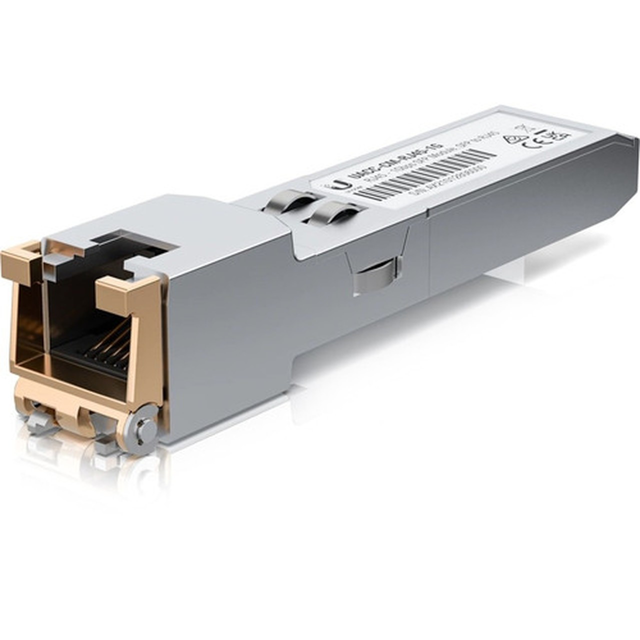 Ubiquiti SFP mini-GBIC Module - For Data Networking - 1 x RJ-45 101001000Base-T LAN - Twisted PairGigabit Ethernet - UACC-CM-RJ45-1G
