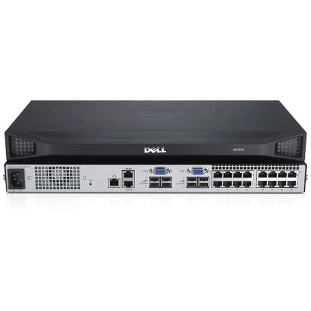 Dell Analog KVM Switch DAV2216 - TAA Compliant - 16 Computers - 2 Local Users - 1600 x 1200Network RJ-45USBVGA - Rack-mountable DAV2216-G01