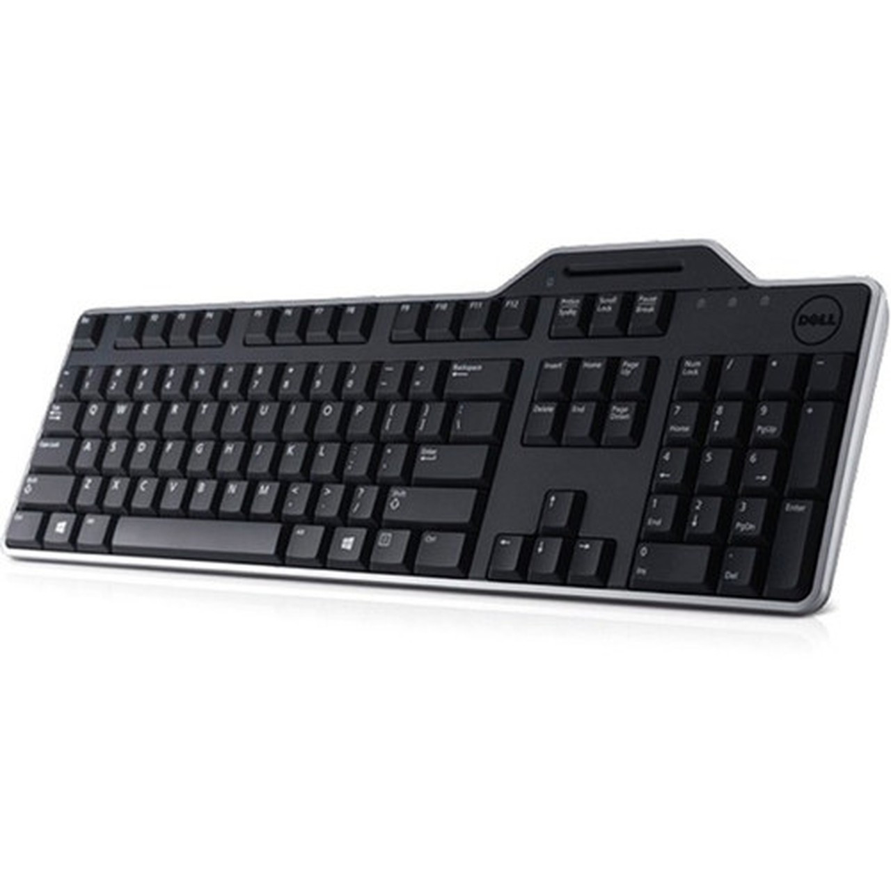 Dell Keyboard - Cable Connectivity - USB Interface - Smart Card Reader KB813-BK-US