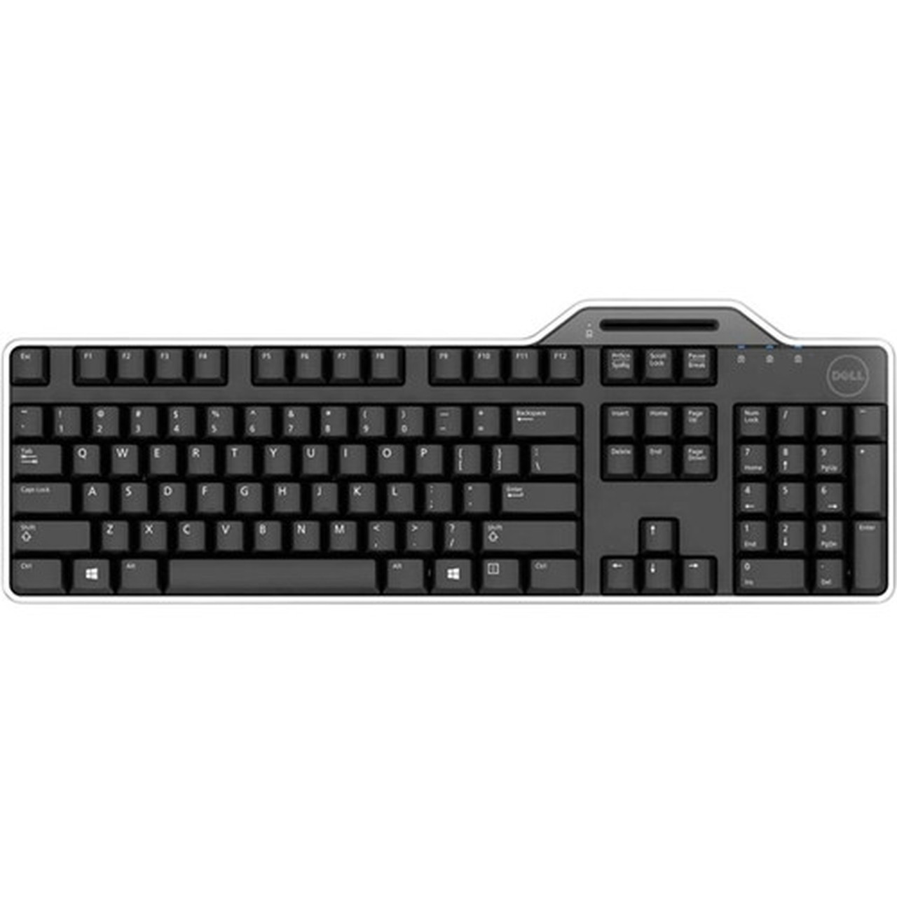 Dell Keyboard - Cable Connectivity - USB Interface - Smart Card Reader KB813-BK-US