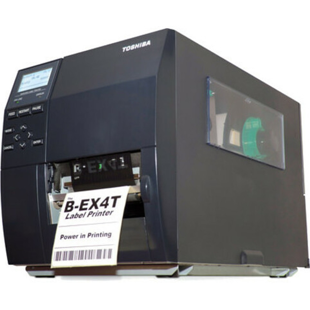 Toshiba B-EX4T1 GS Desktop Direct ThermalThermal Transfer Printer - Monochrome - Label Print - USB - 409 Print Width - 355 mms - - B-EX4T1-GS12-QM-RD