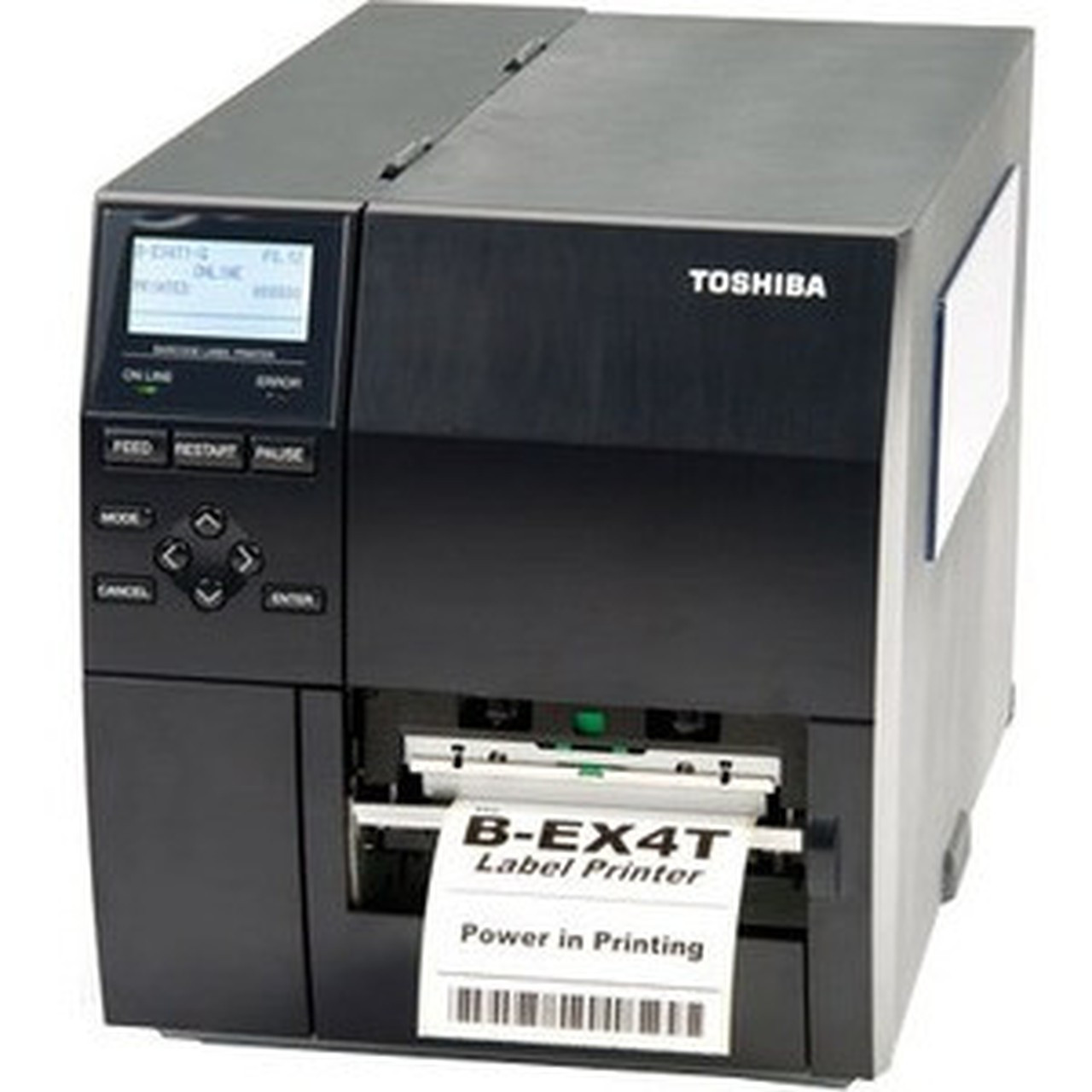 Toshiba B-EX4T1 GS Desktop Direct ThermalThermal Transfer Printer - Monochrome - Label Print - USB - 409 Print Width - 355 mms - - B-EX4T1-GS12-QM-RD