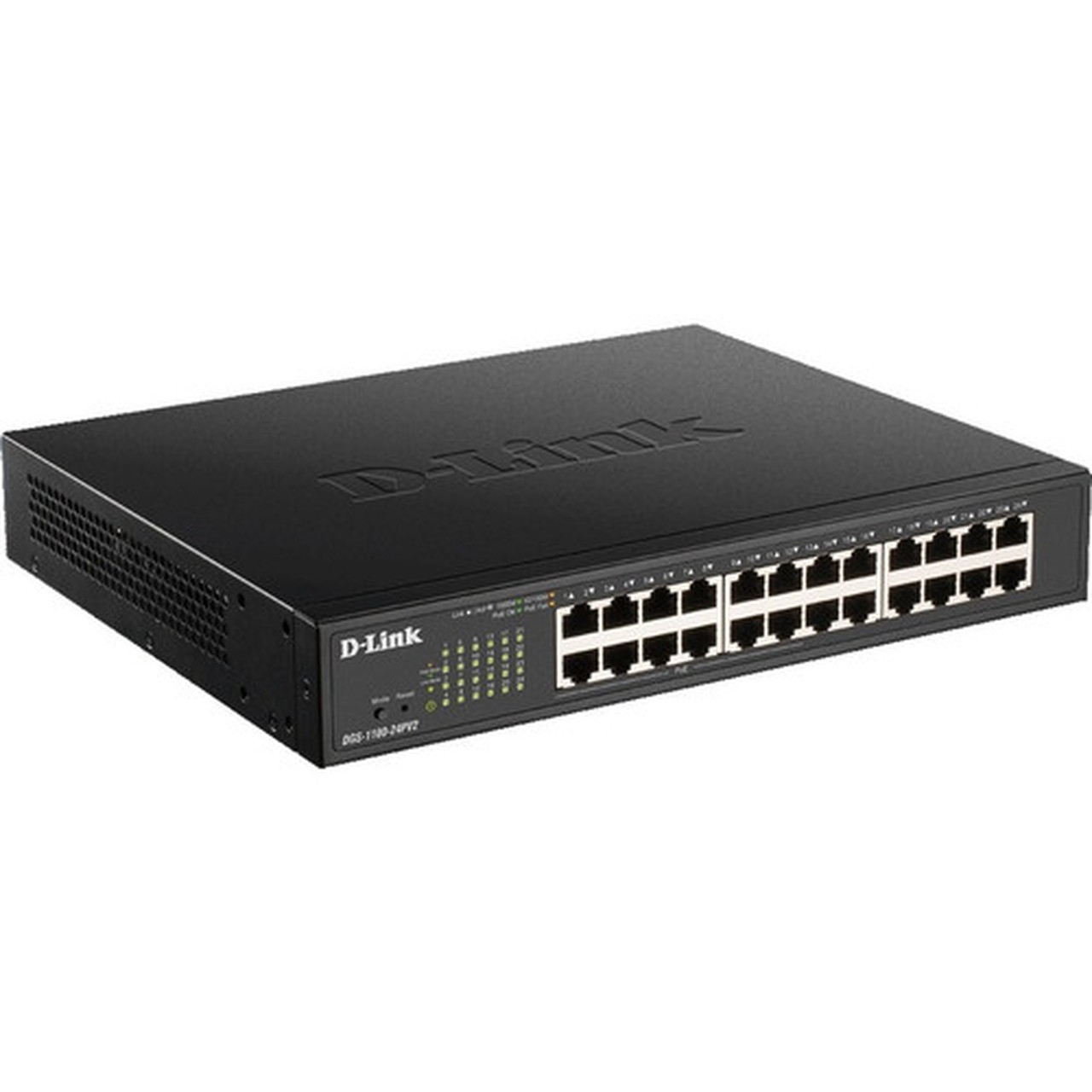 D-Link DGS-1100-24PV2 Ethernet Switch - 24 Ports - Manageable - 2 Layer Supported - Twisted Pair - 1U High - Rack-mountable Desktop DGS-1100-24PV2
