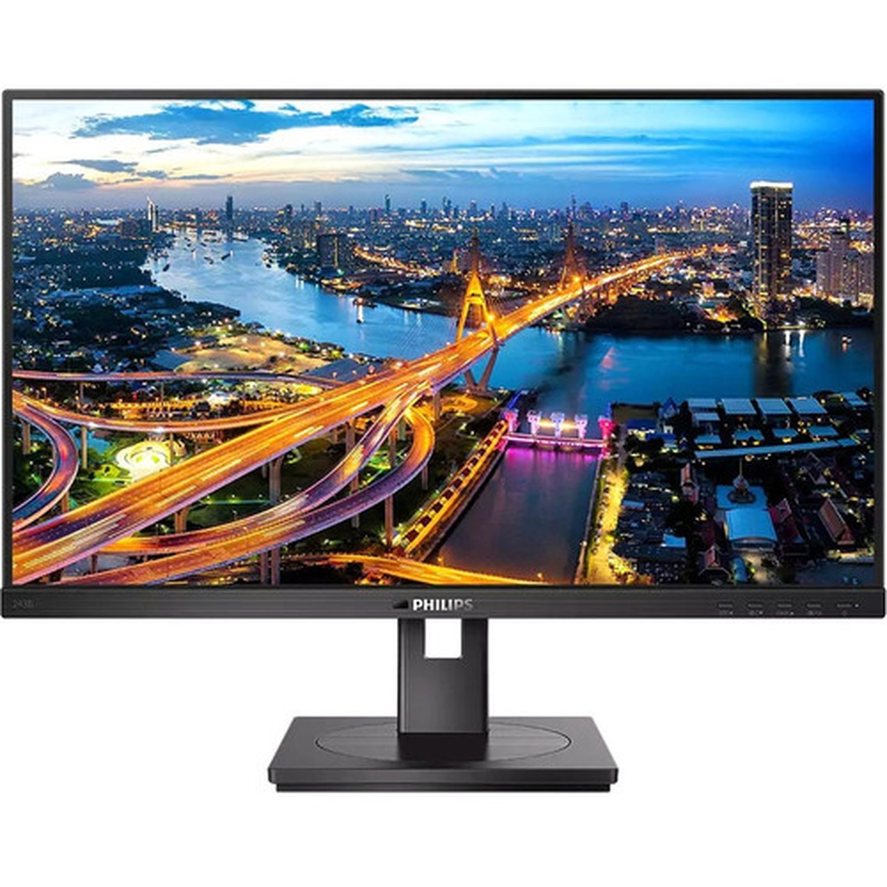 Philips 243B1 24 Class Full HD LCD Monitor - 169 - Textured Black - 238 Viewable - In-plane Switching IPS Technology - WLED - x 243B1