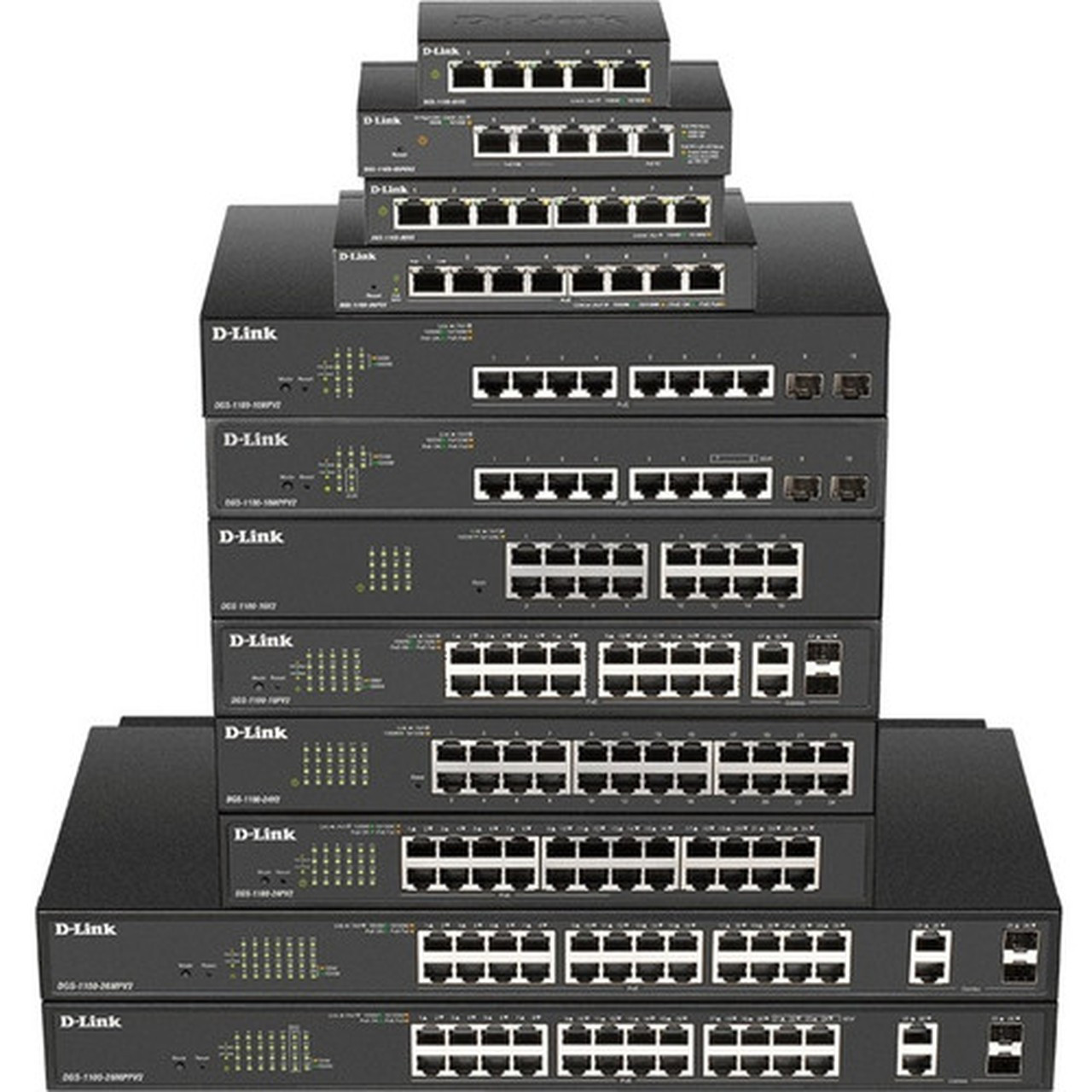 D-Link DGS-1100-08PV2 Ethernet Switch - 8 Ports - Manageable - Gigabit Ethernet - 1000Base-T - 2 Layer Supported - 7790 W Power - 64 DGS-1100-08PV2