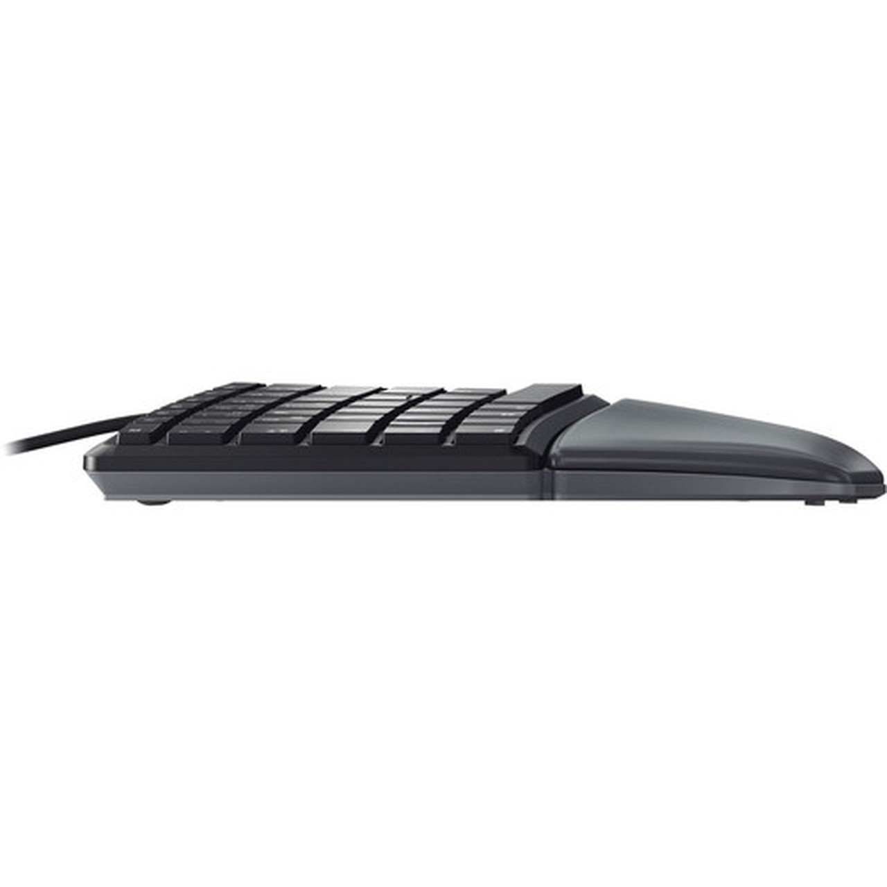 CHERRY ERGO KC 4500 Keyboard - Cable Connectivity - USB Interface - 109 Key - English US - QWERTZ Layout - Computer - Windows - JK-4500EU-2