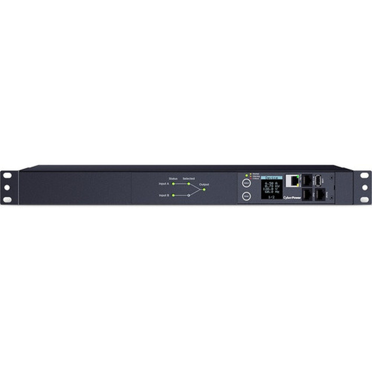CyberPower Switched ATS PDU PDU44001 10-Outlets PDU - Switched - NEMA 5-15P - 10 x NEMA 5-15R - 120 V AC - Network RJ-45 - 1U - - PDU44001