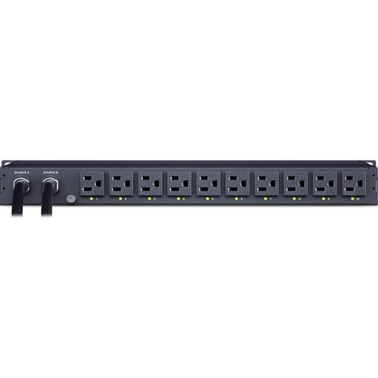 CyberPower Switched ATS PDU PDU44001 10-Outlets PDU - Switched - NEMA 5-15P - 10 x NEMA 5-15R - 120 V AC - Network RJ-45 - 1U - - PDU44001