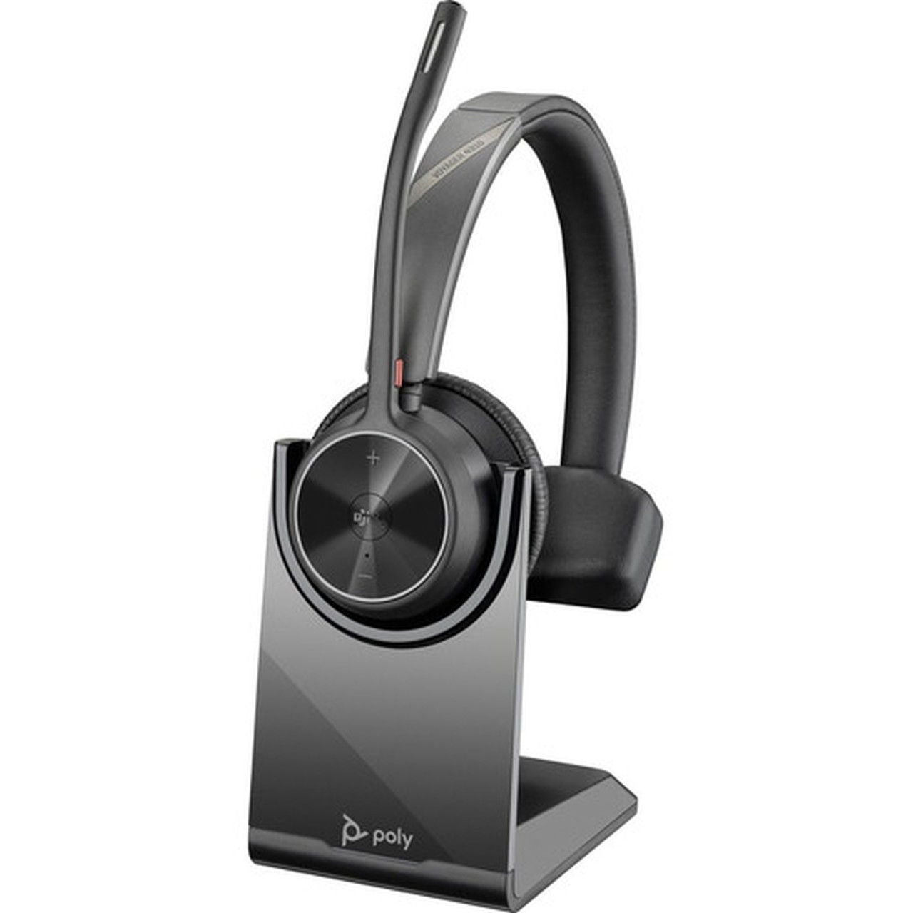 Poly Voyager 4310-M Microsoft Teams Certified Headset With Charge Stand - Stereo Mono - WiredWireless - Bluetooth - 164 ft - 20 Hz - 77Y93AA