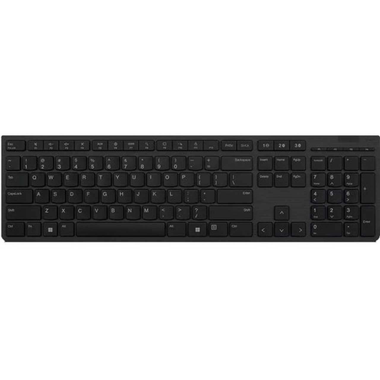 Lenovo Professional Wireless Rechargeable Keyboard -US English - Wireless Connectivity - Bluetooth - 240 GHz - 104 Key - English US 4Y41K04031