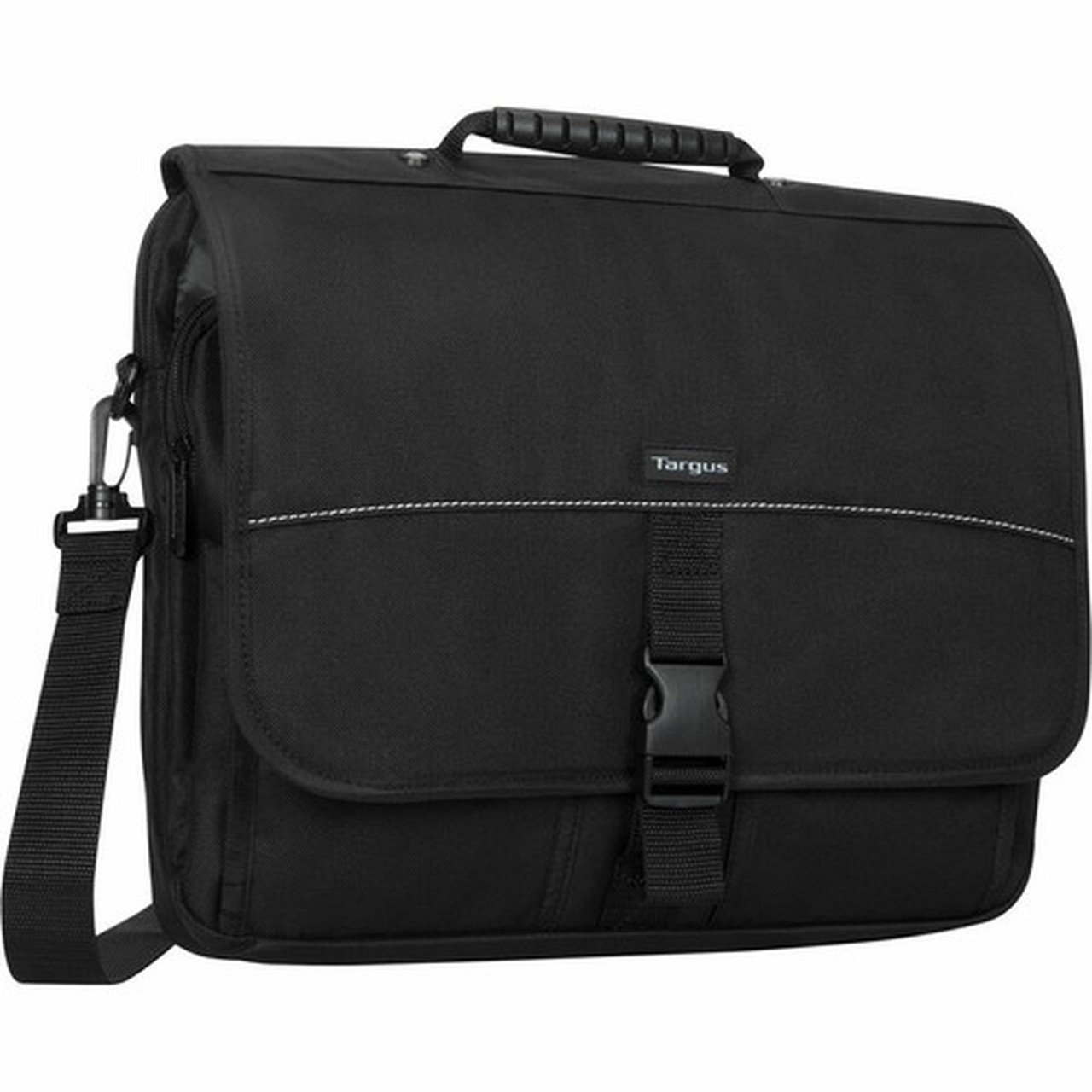 Targus TCM004US Carrying Case Messenger for 156 Notebook - Black - Polyester Body - Handle Shoulder Strap - 1275 32385 mm x TCM004US