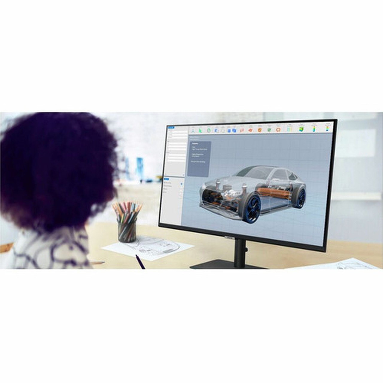 Samsung ViewFinity S8 S27B804PXN 27 Class 4K UHD LCD Monitor - 169 - Matte Black - 27 Viewable - In-plane Switching IPS - 3840 x LS27B804PXNXGO