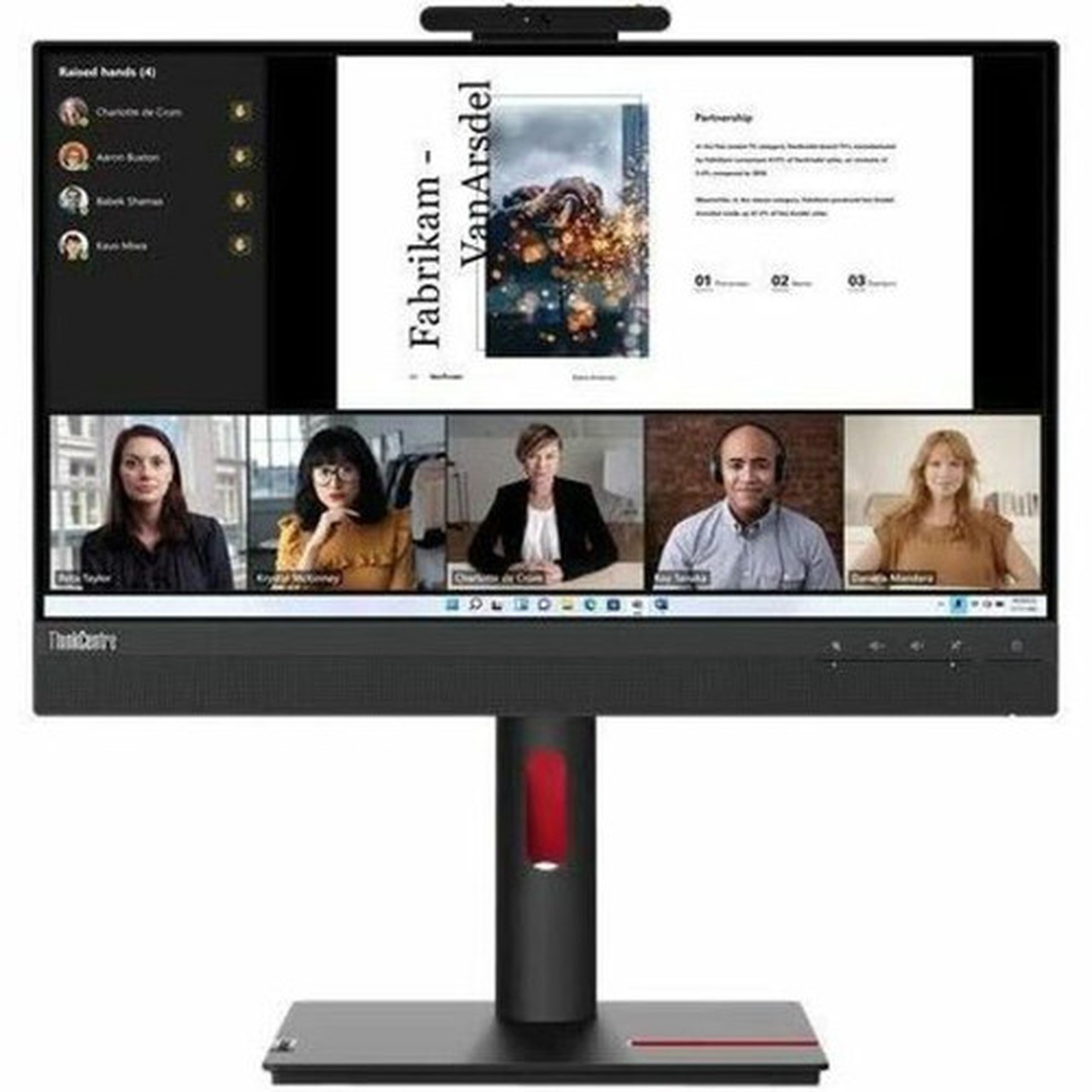 Lenovo ThinkCentre TIO22GEN5 22 Class Webcam Full HD LED Monitor - 169 - Black - 215 Viewable - In-plane Switching IPS - WLED - 12N8GAR1US