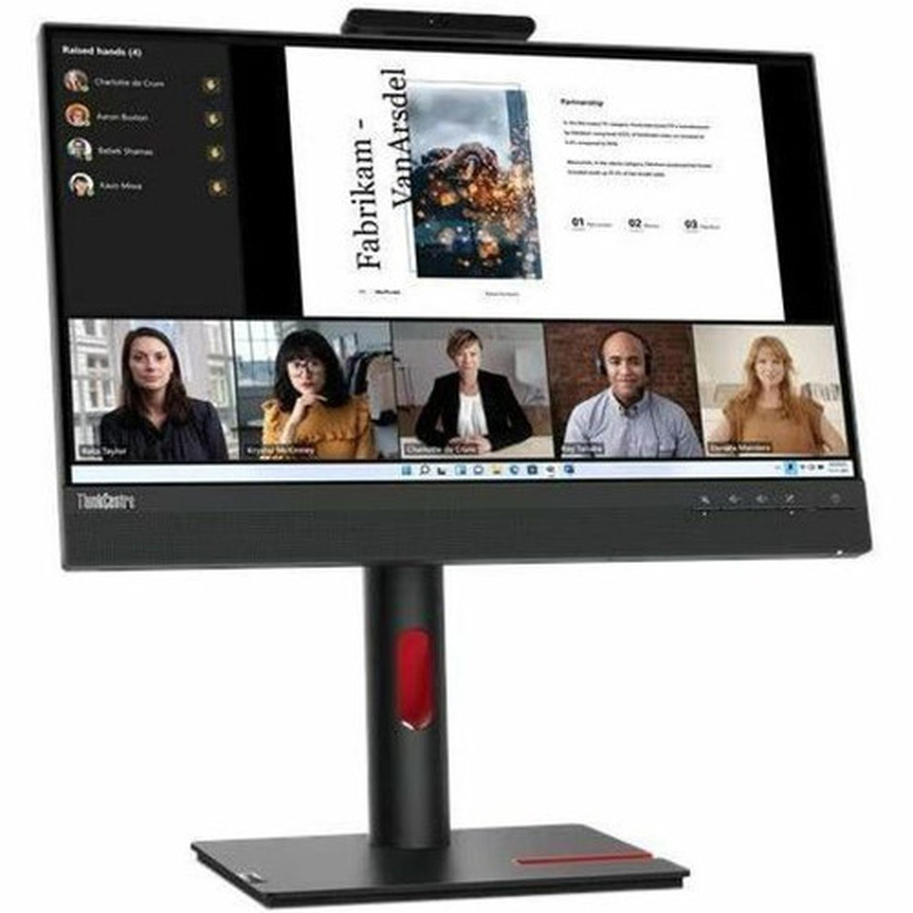 Lenovo ThinkCentre TIO22GEN5 22 Class Webcam Full HD LED Monitor - 169 - Black - 215 Viewable - In-plane Switching IPS - WLED - 12N8GAR1US