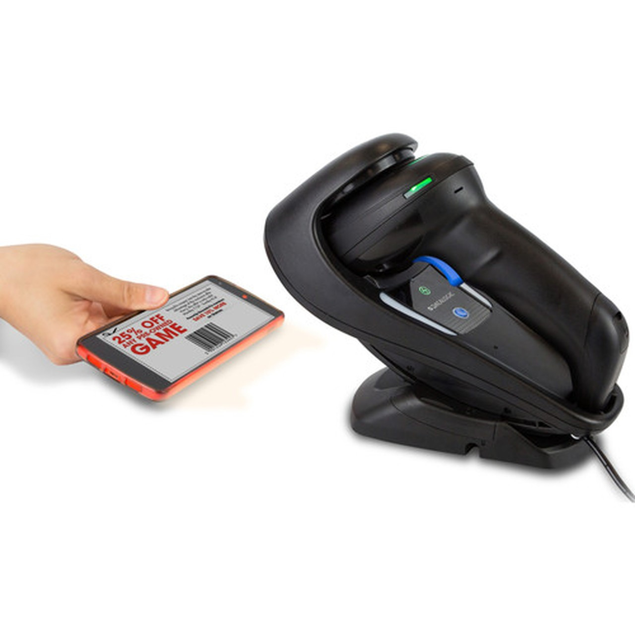 Datalogic Gryphon GBT4500 Handheld Barcode Scanner - Wireless Connectivity - 1D 2D - Imager - Bluetooth - Serial - Black GBT4500-BK-WLC