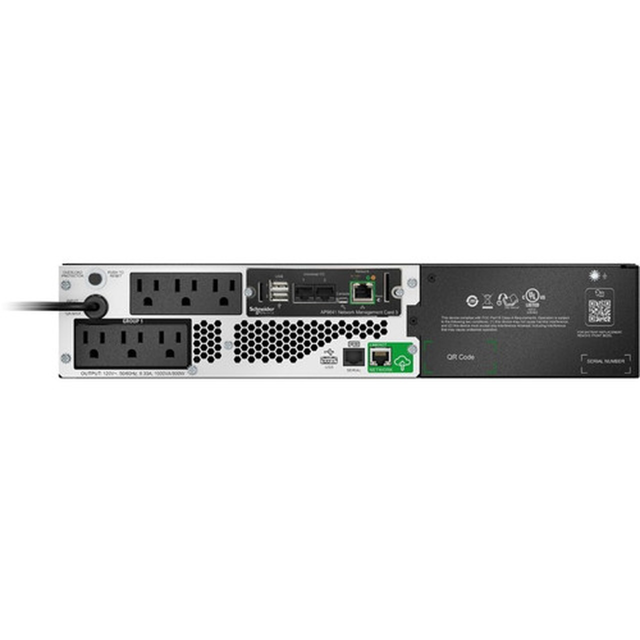 APC by Schneider Electric Smart-UPS 1000VA Rack-mountable UPS - 2U Rack-mountable - 3 Hour Recharge - 120 V Input - 120 V AC Output - SMTL1000RM2UCNC