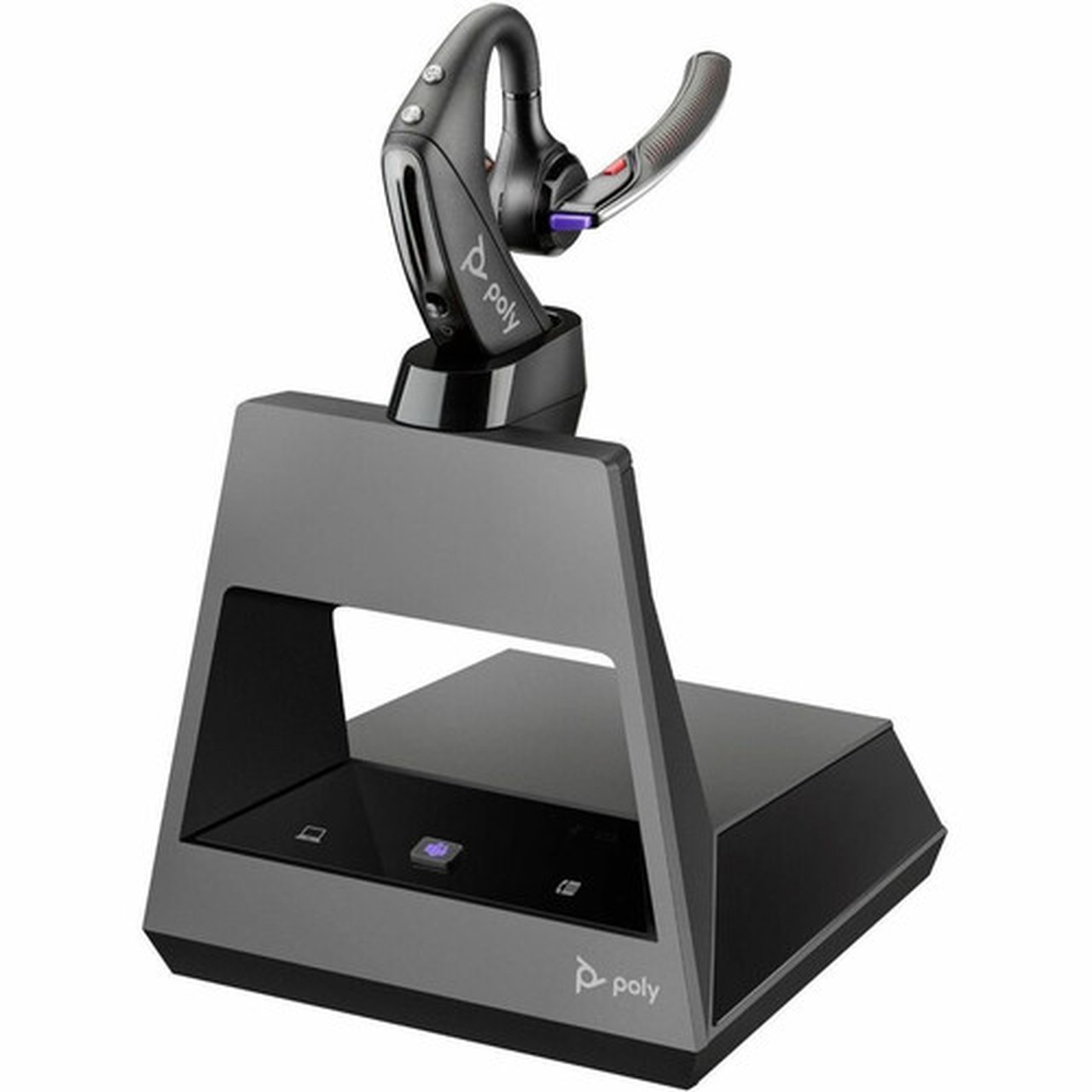 Poly Voyager 5200 USB-A Office Headset TAA - Siri Google Assistant - Mono - Wireless - Bluetooth - 250 ft - 32 Ohm - Over-the-ear - - 7W6D3AAABA