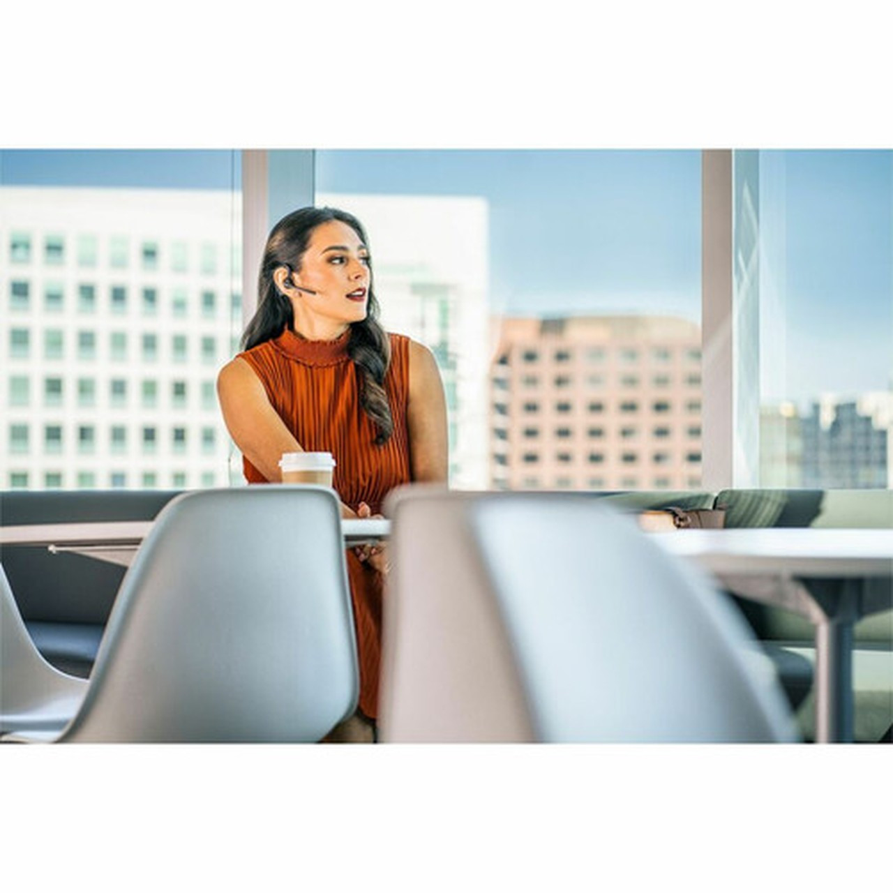 Poly Voyager 5200 USB-A Office Headset TAA - Siri Google Assistant - Mono - Wireless - Bluetooth - 250 ft - 32 Ohm - Over-the-ear - - 7W6D3AAABA