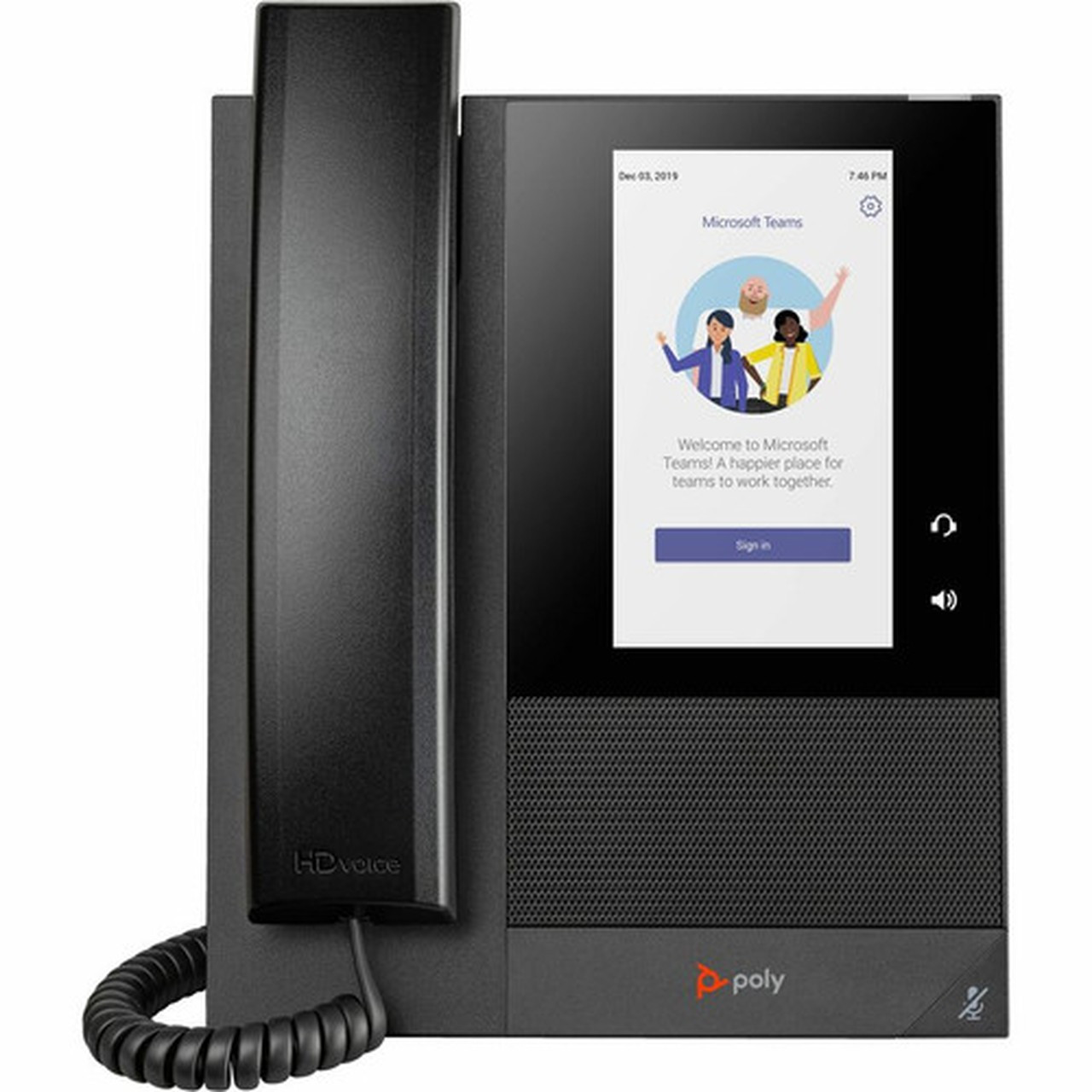 Poly CCX 400 IP Phone - Corded - Corded - Desktop Wall Mountable - Black - 24 x Total Line - VoIP - 5 LCD - 2 x Network RJ-45 - 848Z8AAAC3