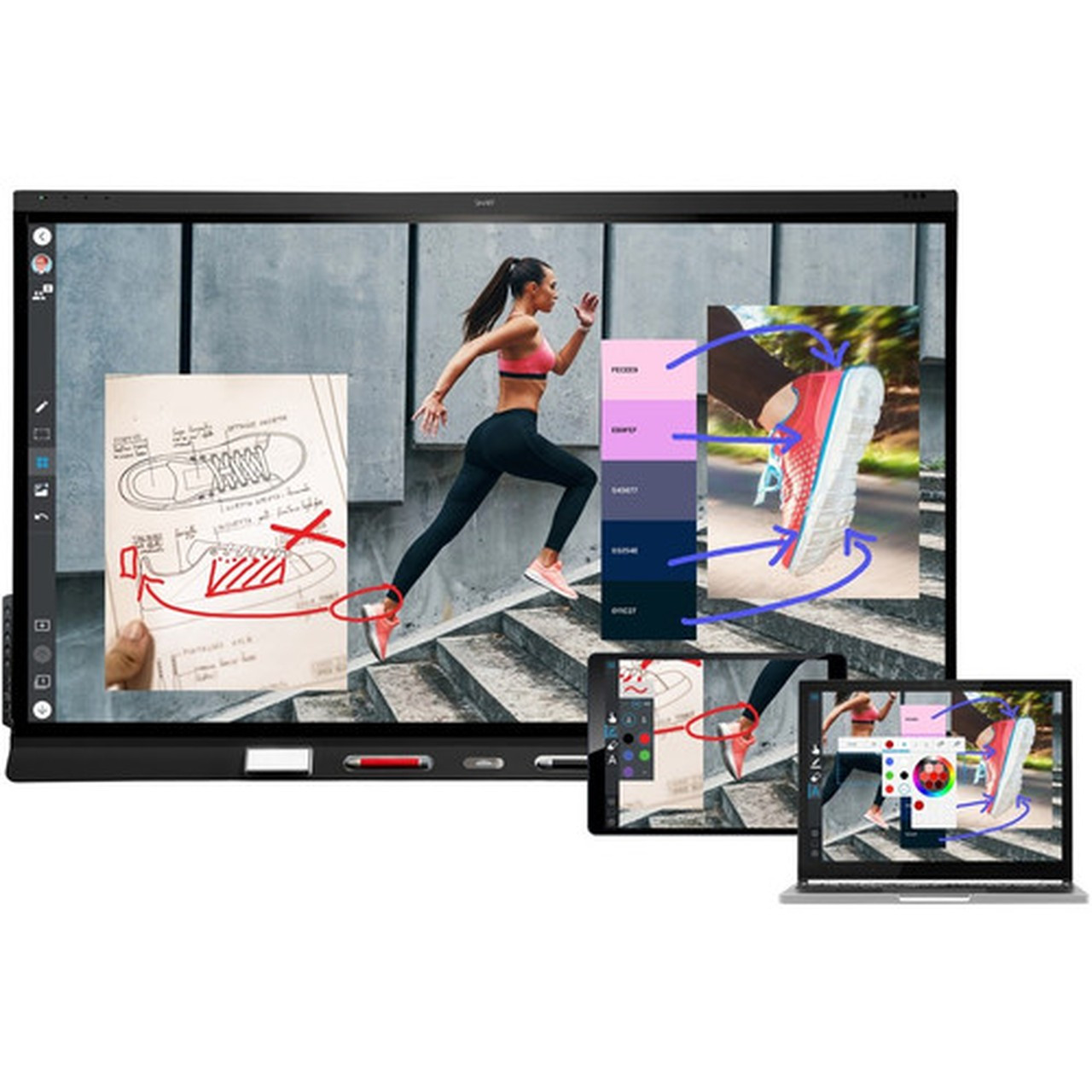 SMART Board 6075S-V3 Pro Interactive Display with iQ - 75 LCD - 6 GB - InGlass - Touchscreen - 169 Aspect Ratio - 3840 x 2160 - LED SBID-6275S-V3-P