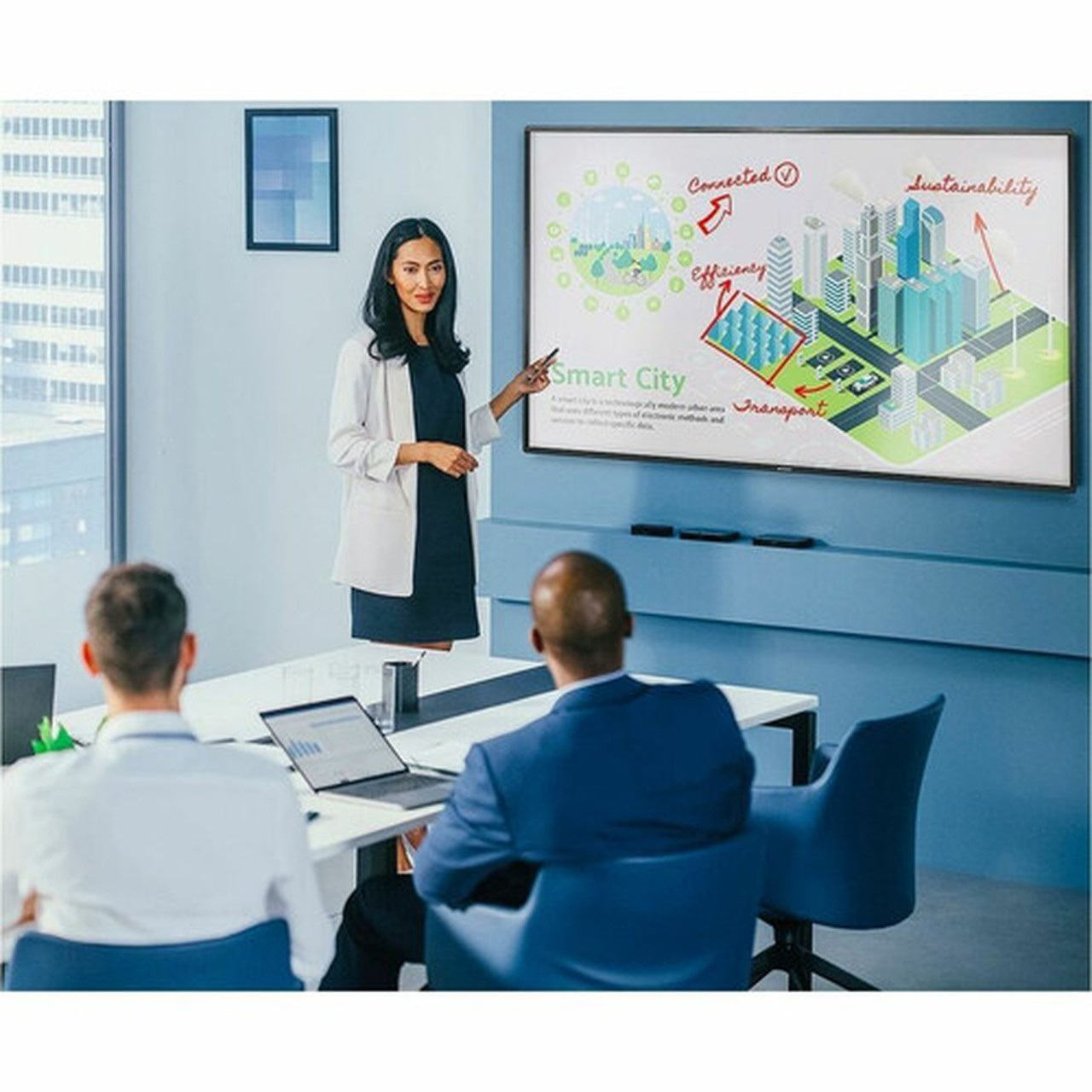 Sharp AQOUS BOARD 4WB55FT5U Collaboration Display - 55 LCD - Infrared IrDA - Touchscreen - 3840 x 2160 - LED - 270 cdm178 - - - 4WB55FT5U