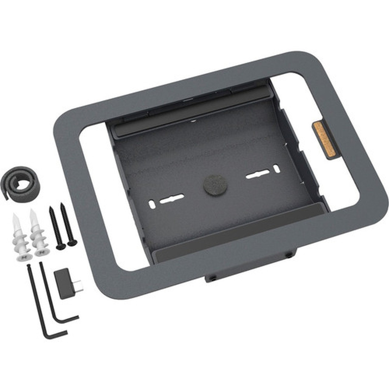 Heckler Design Wall Mount for iPad mini 6th Generation Gang Box Mounting Box Power Adapter Network Adapter - Black Gray H658-BG