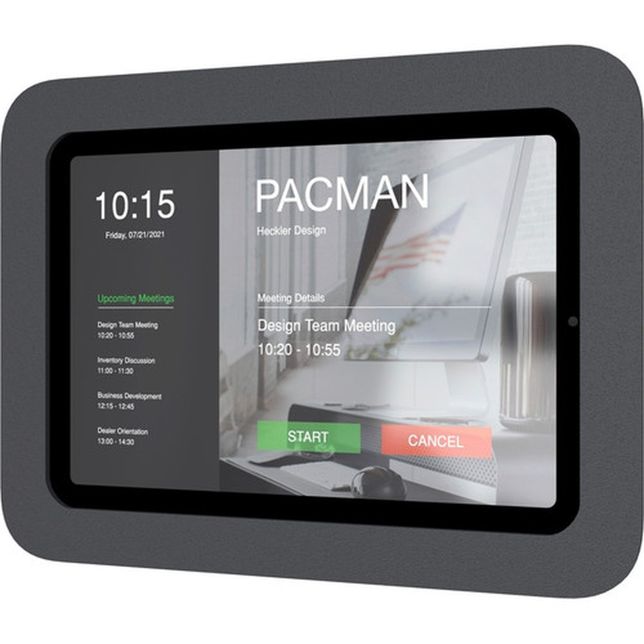 Heckler Design Wall Mount for iPad mini 6th Generation Gang Box Mounting Box Power Adapter Network Adapter - Black Gray H658-BG