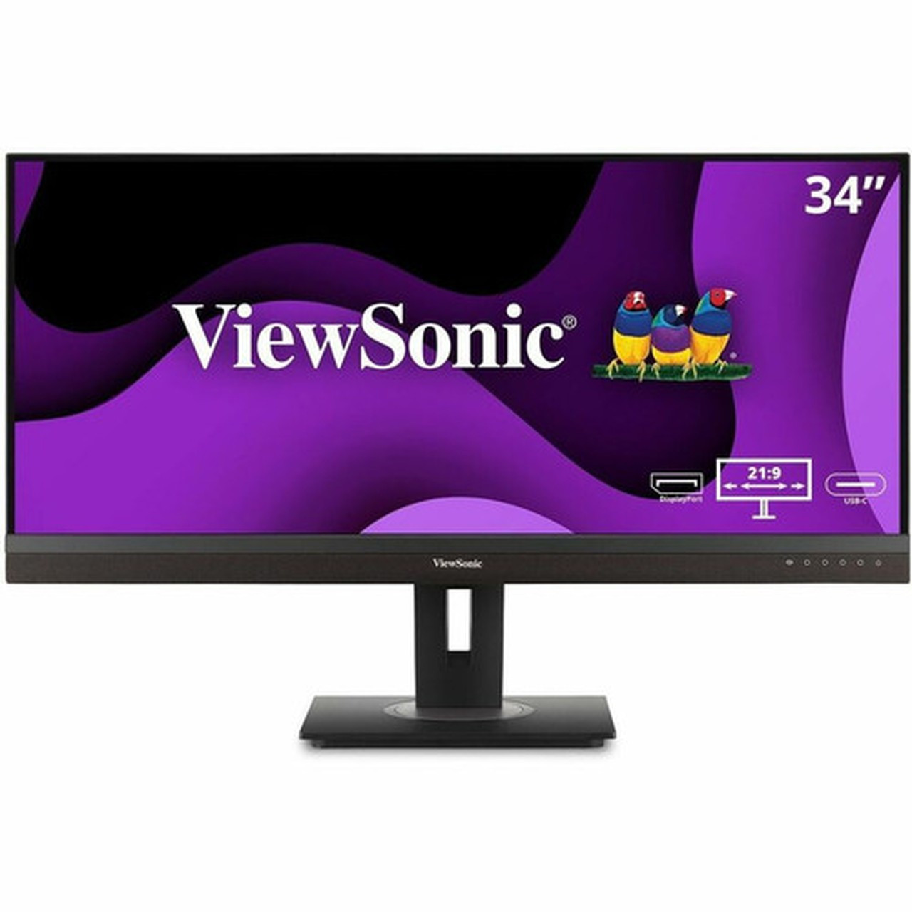 ViewSonic VG3456A 34 Class UW-QHD Curved Screen LED Monitor - 219 - Black - 341 Viewable - In-plane Switching IPS Technology - - VG3456A