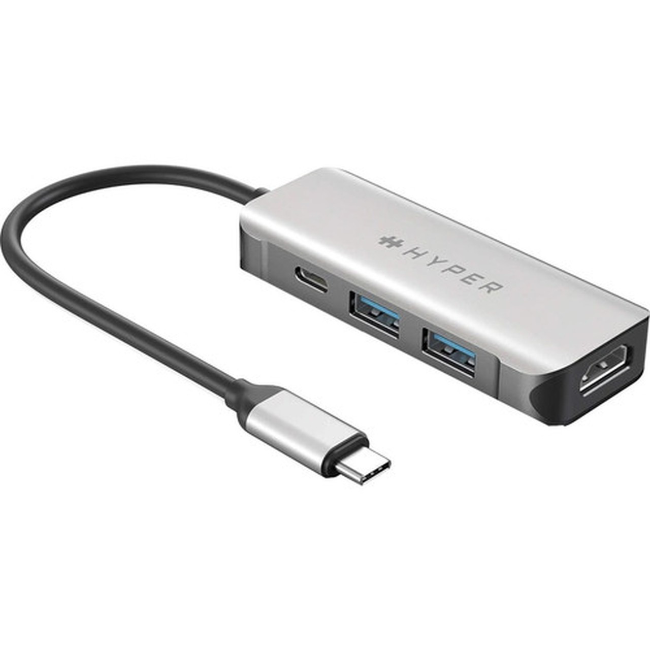 Hyper 4-in-1 USB-C Hub - for NotebookDesktop PC - 100 W - USB Type C - 4K - 3840 x 2160 - 2 x USB Type-A Ports - USB Type-A - USB - - HD41