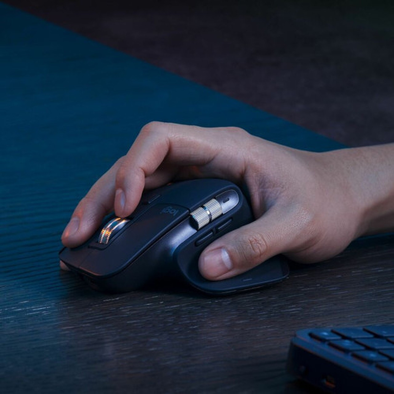 Logitech MX Keys S Combo - Performance Wireless Keyboard and Mouse with Palm Rest - USB Bluetooth Keyboard - Black - USB Wireless - - 920-012274