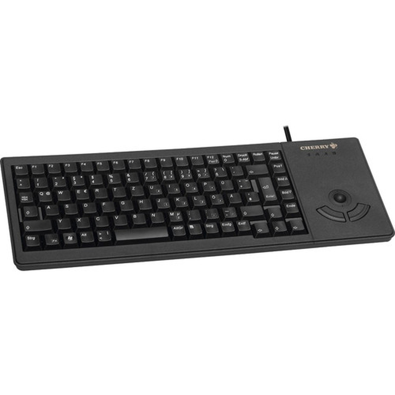 CHERRY XS TRACKBALL KEYBOARD - USB - 88 Keys - Black - English US G84-5400LUMEU-2