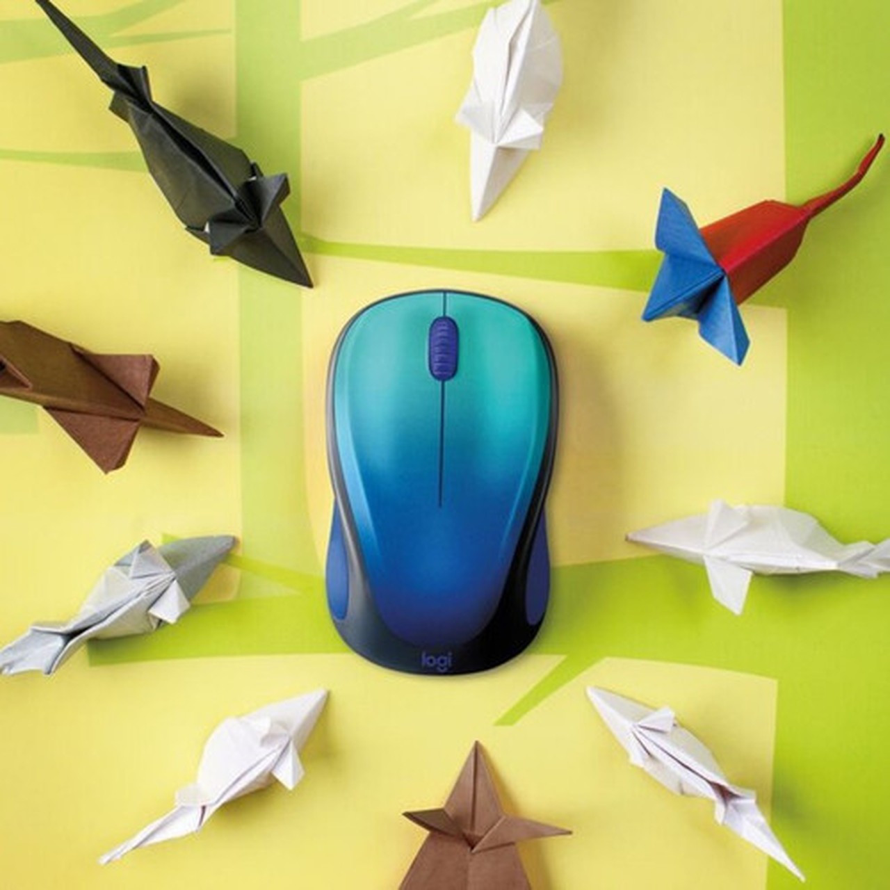 Logitech Design Collection Limited Edition Wireless Mouse with Colorful Designs - USB Unifying Receiver 12 months AA Battery Life  910-006118