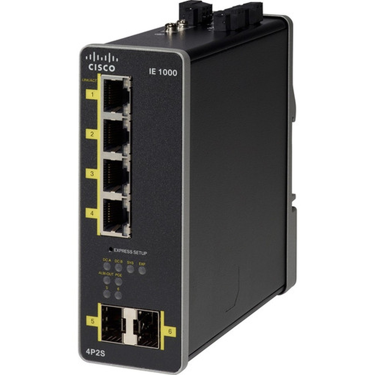 Cisco IE 1000-4P2S-LM Industrial Ethernet Switch - 4 Ports - Manageable - Gigabit Ethernet Fast Ethernet - 1000Base-X 10100Base-TX IE-1000-4P2S-LM-RF