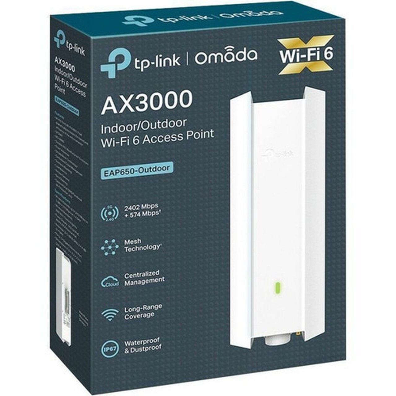 TP-Link EAP650-Outdoor Dual Band IEEE 80211 abgnacax 3 Gbits Wireless Access Point - IndoorOutdoor - 240 GHz 5 GHz - - MIMO EAP650-OUTDOOR