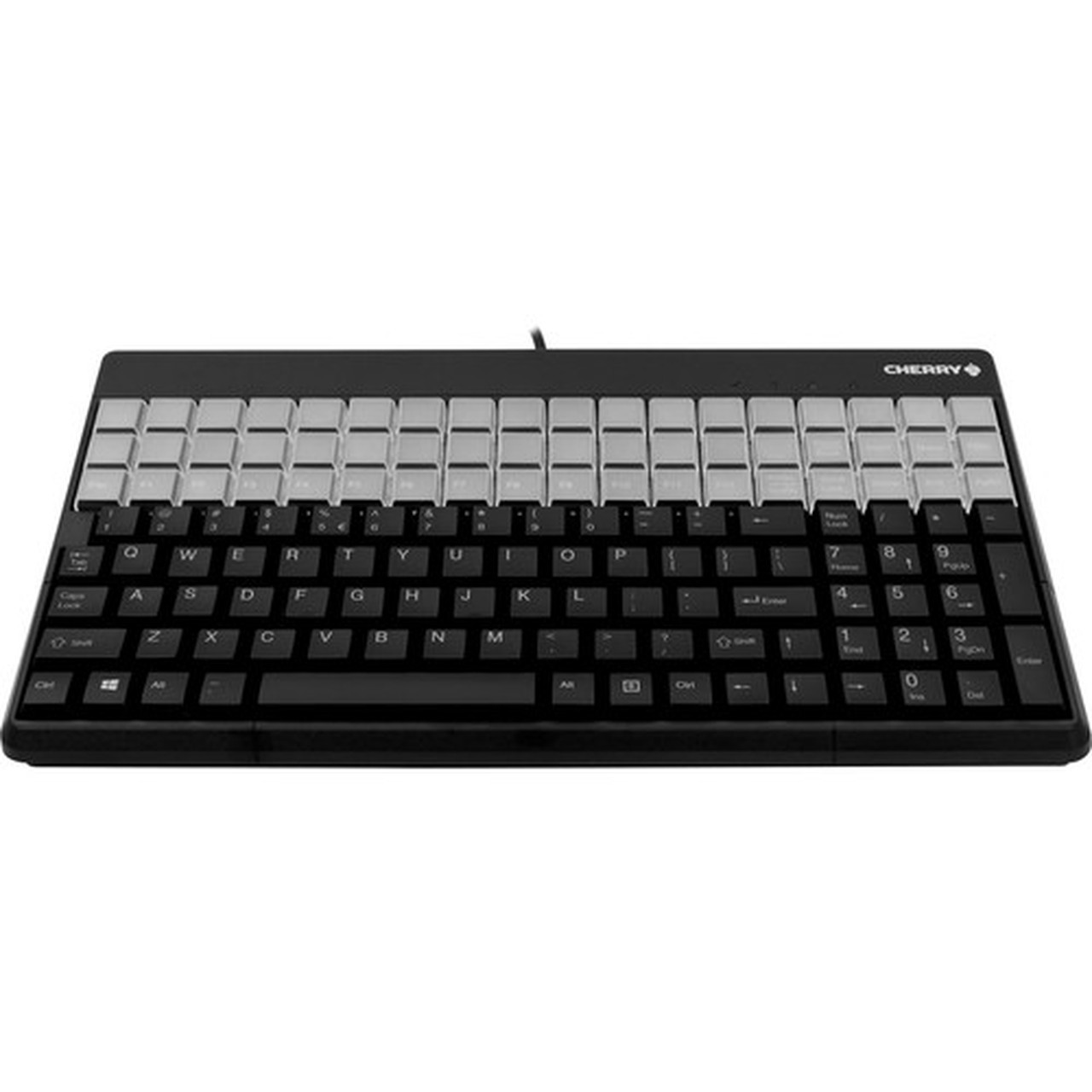 CHERRY G86-61400 POS Keyborad - 135 Keys - QWERTY Layout - 54 Relegendable Keys - USB - Black G86-61400EUADAA