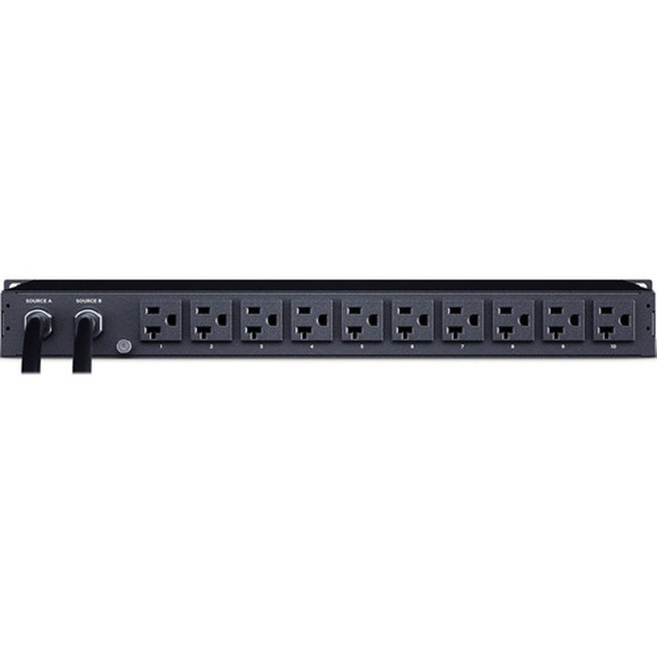 CyberPower Switched ATS PDU PDU24005 10-Outlets PDU - Metered - NEMA L5-20P - 10 x NEMA 5-20R - 120 V AC - 1U - Horizontal - PDU24002