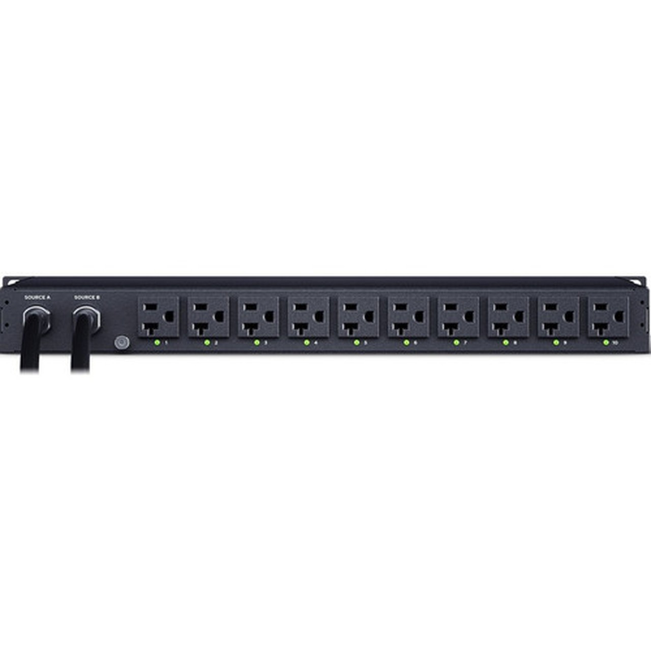 CyberPower Switched ATS PDU PDU44002 10-Outlets PDU - Switched - NEMA L5-20P - 10 x NEMA 5-20R - 120 V AC - Network RJ-45 - 1U - - PDU44002