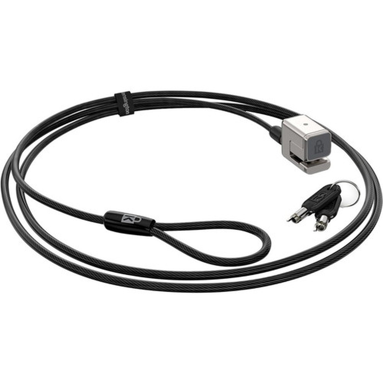 Kensington Keyed Cable Lock Surface Pro On-Demnd - Keyed Lock - Black Silver - Carbon Steel Plastic - 59 ft - For Notebook K68136WW