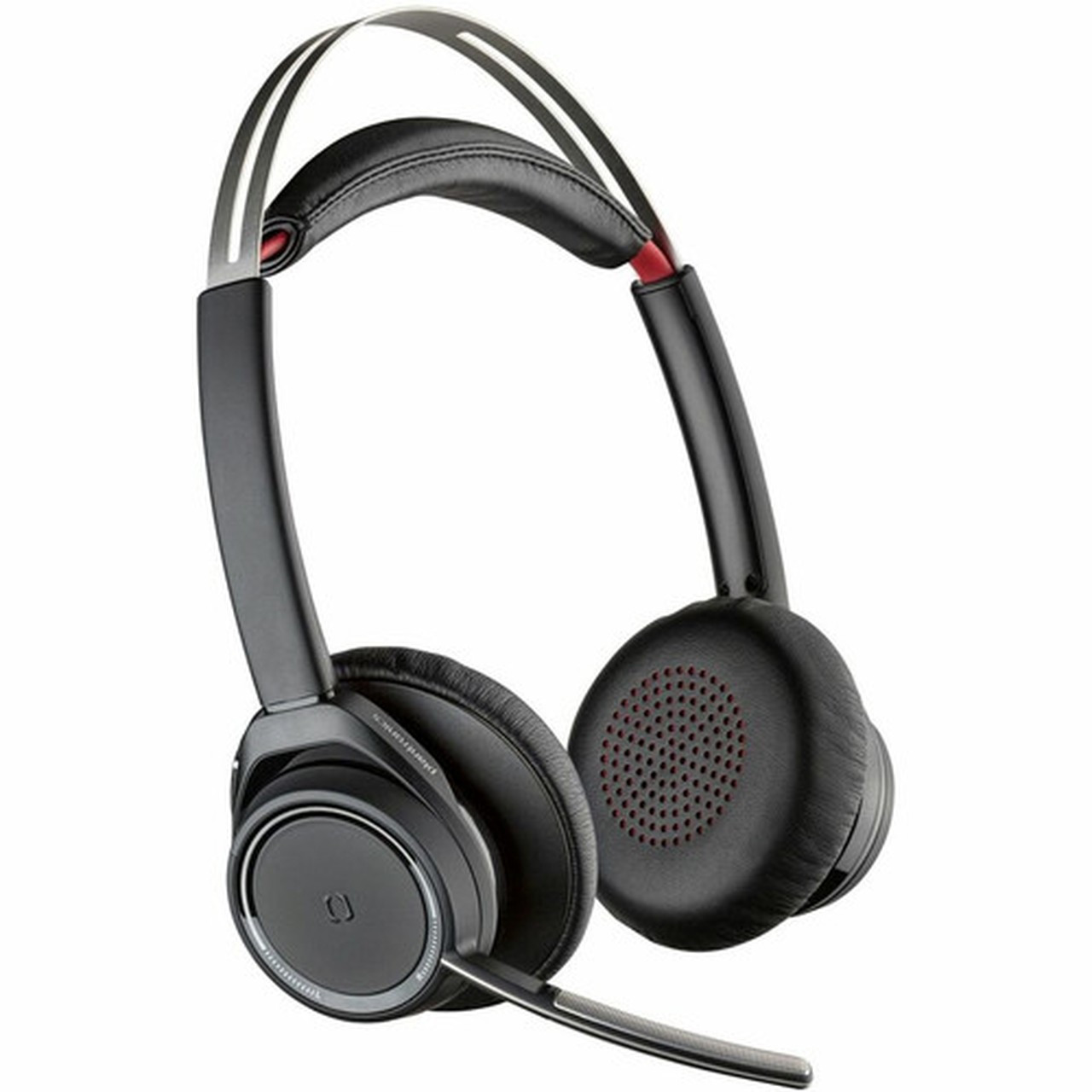 Poly Voyager Focus B825 USB-C Headset TAA - Google Assistant Siri - Stereo - Wireless - Bluetooth - 984 ft - 20 Hz - 20 kHz - On-ear 7F0J4AA