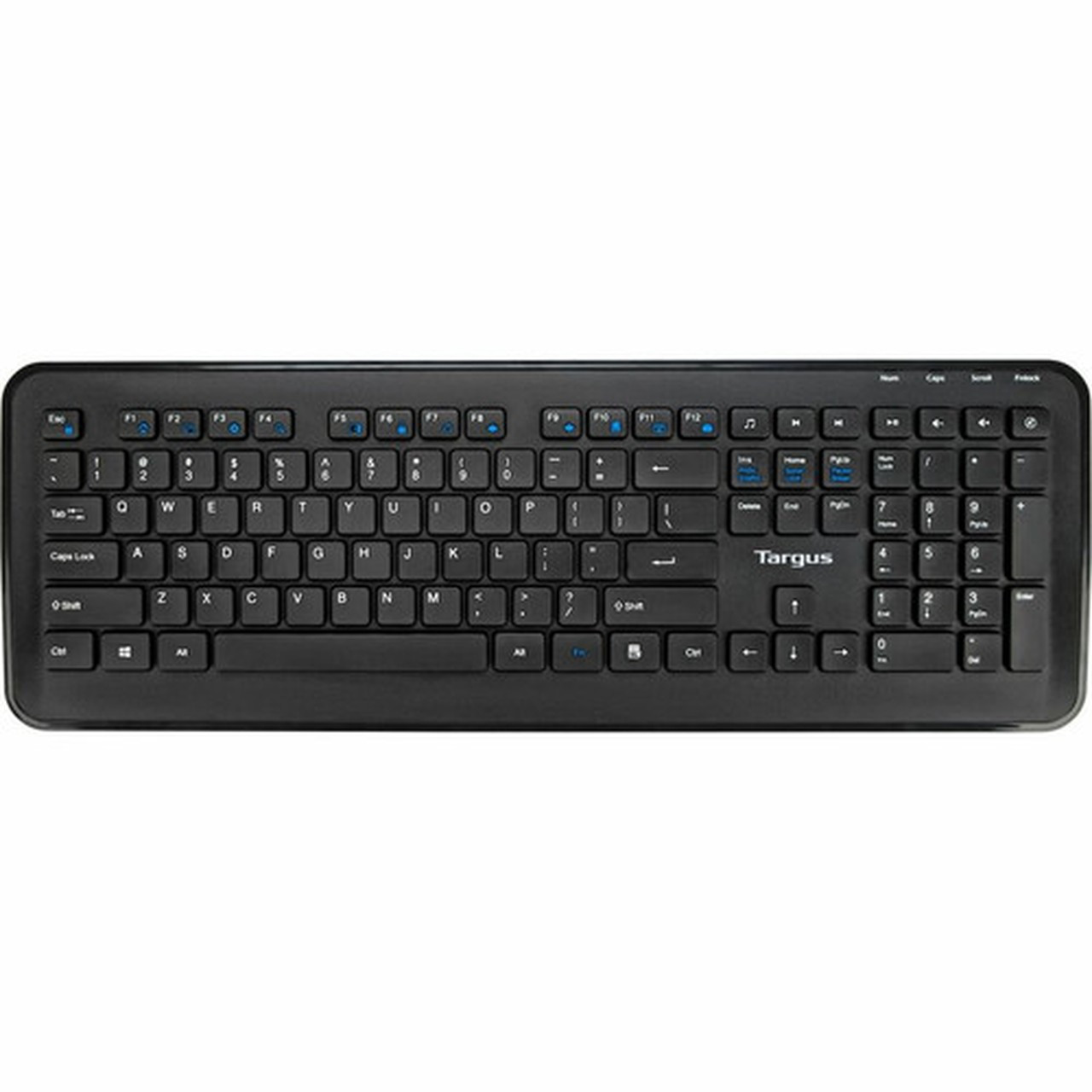 Targus KM610 Wireless Keyboard and Mouse Combo Black - USB Wireless RF 240 GHz Keyboard - Black - USB Wireless RF Mouse - Optical - AKM610BT
