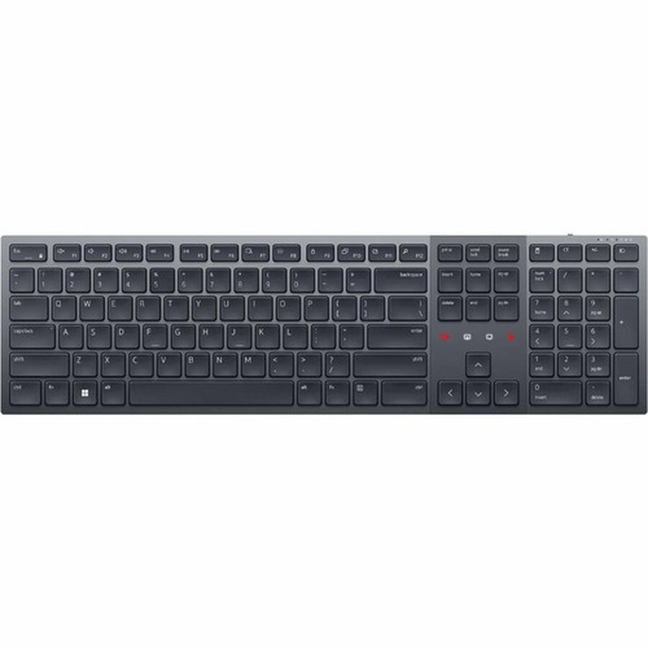 Dell Premier Collaboration Keyboard - KB900 - Wireless Connectivity - BluetoothRF - 240 GHz - USB Interface Mute Screen Sharing - KB900-GR-MUI
