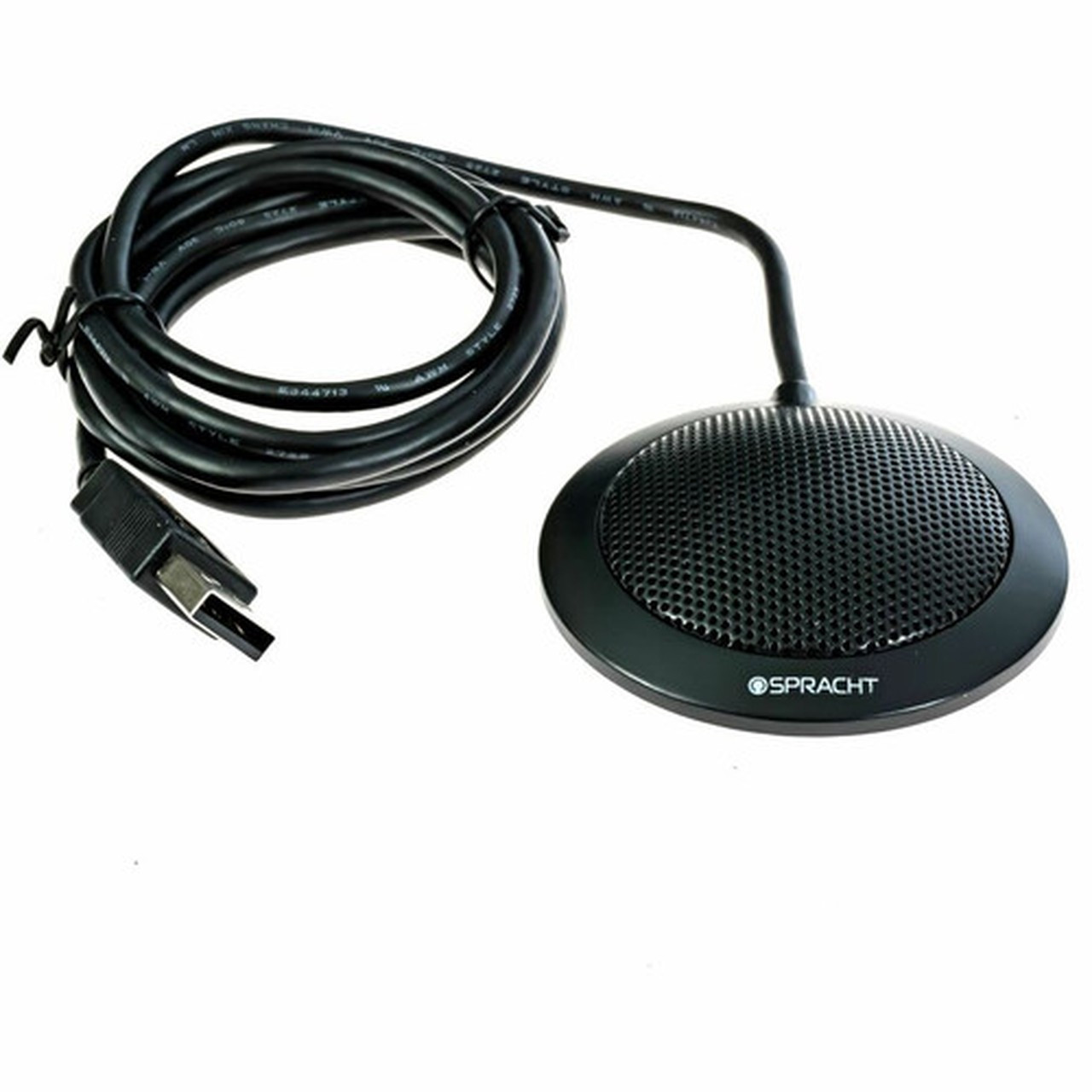 Spracht Wired Microphone - Black - 6 - 100 Hz to 16 kHz -47 dB - Omni-directional - USB 20 MIC2010