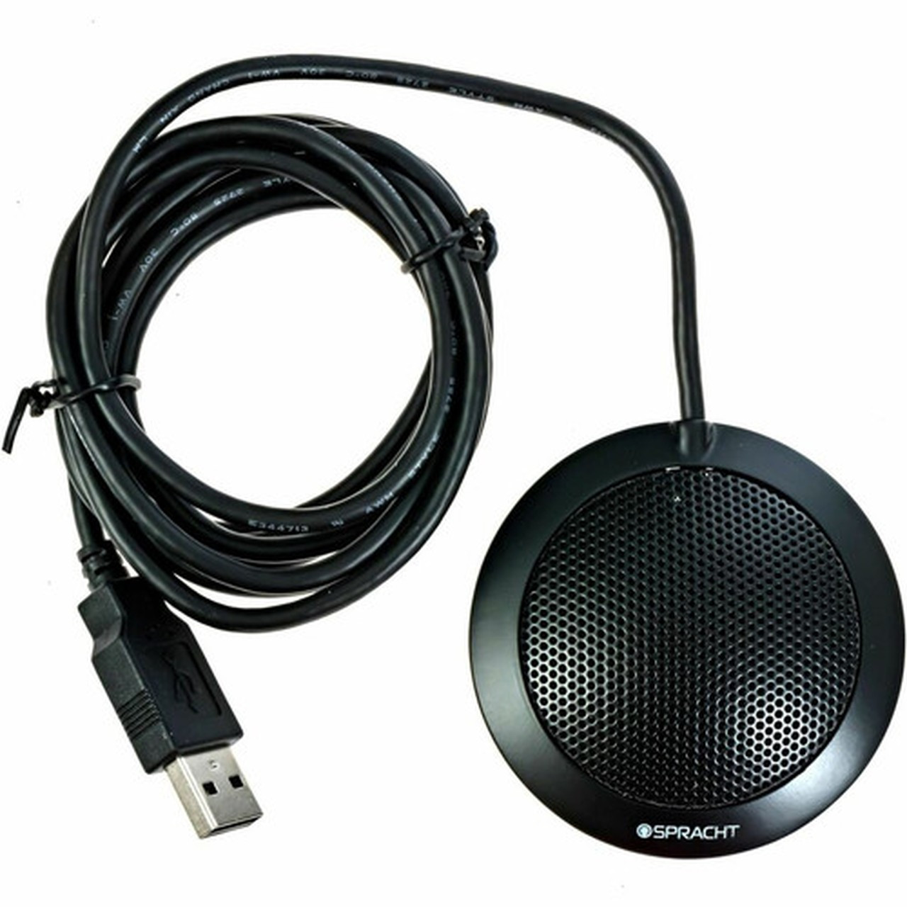 Spracht Wired Microphone - Black - 6 - 100 Hz to 16 kHz -47 dB - Omni-directional - USB 20 MIC2010