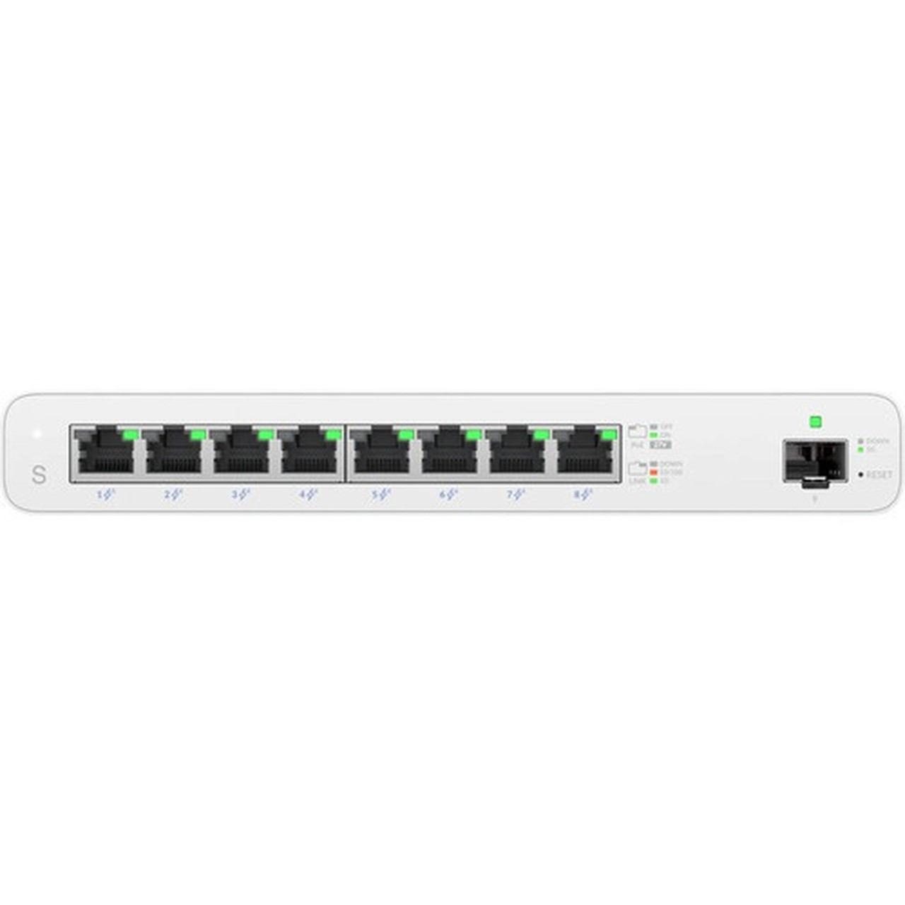 Ubiquiti UISP Switch - 8 Ports - Manageable - Gigabit Ethernet - 101001000Base-T 1000Base-X - 2 Layer Supported - Modular - 1 SFP - UISP-S