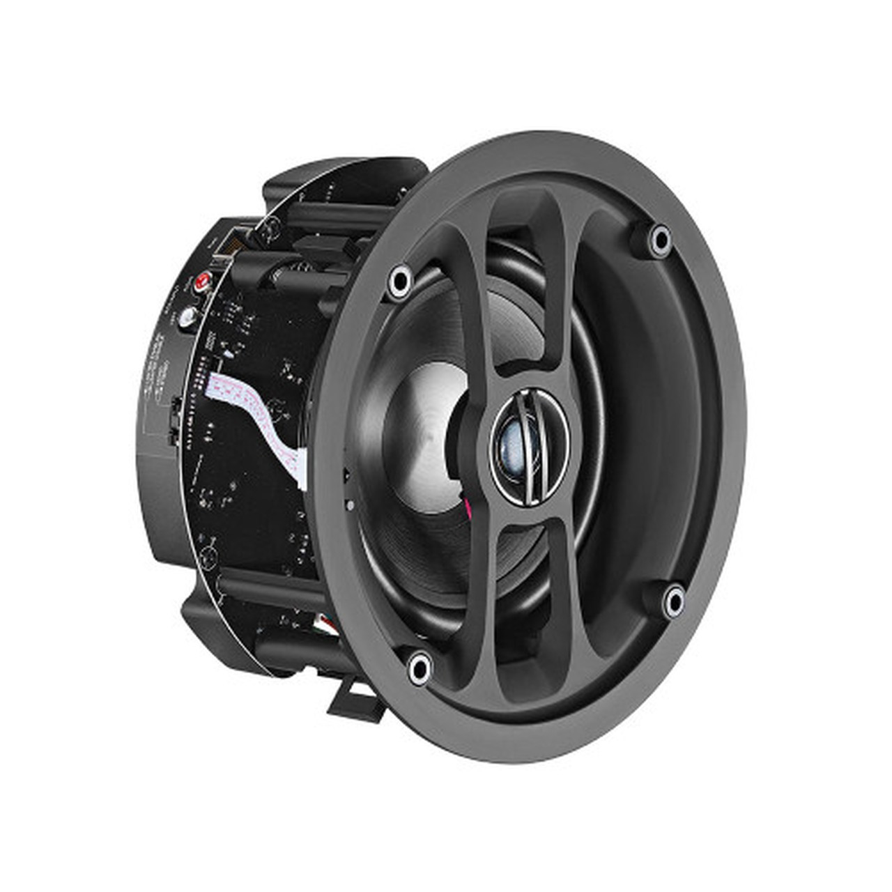 65 2-way Frameless WiFi  Bluetooth  Ethernet Ceiling Speakers - 60W max Active  Passive Pair
