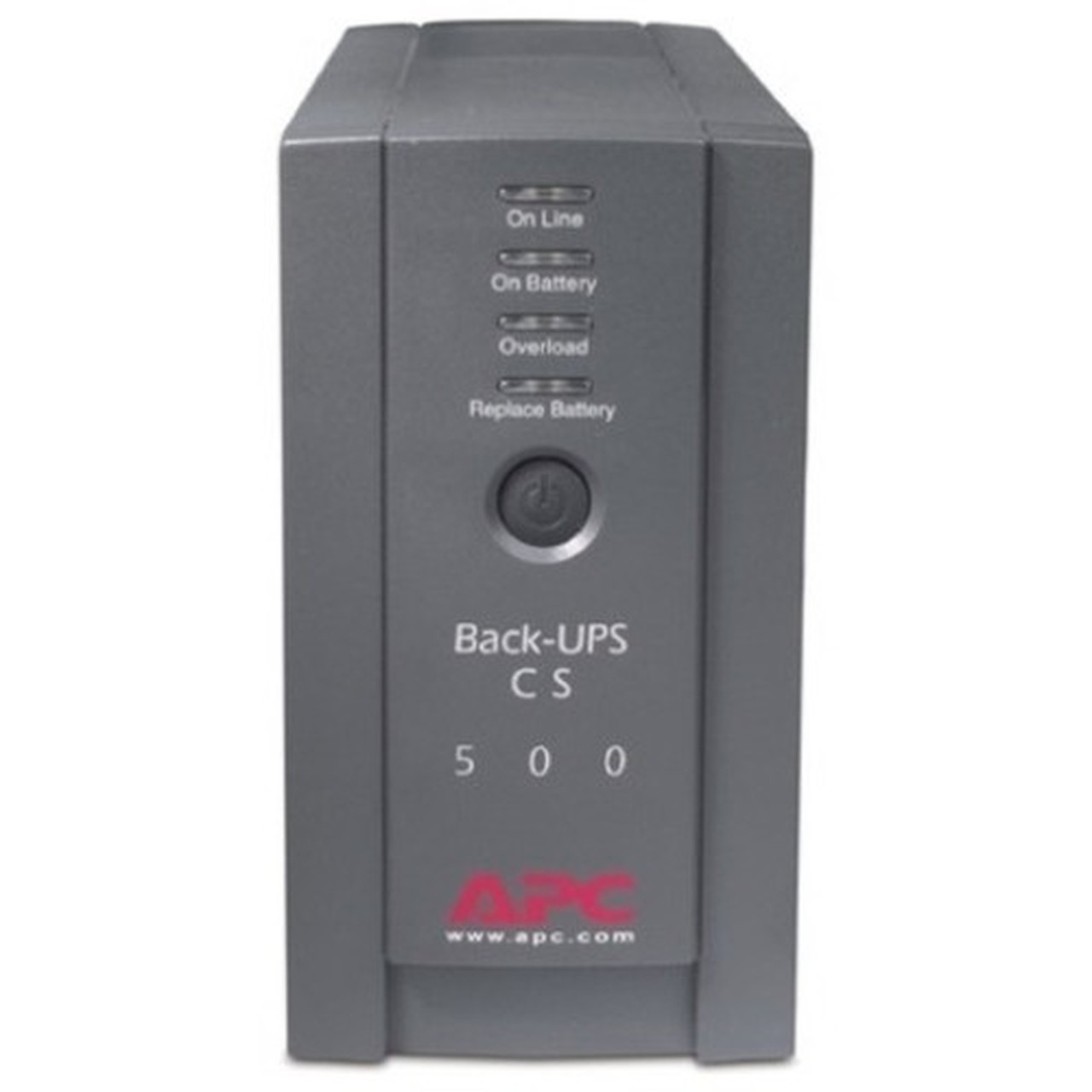 APC_Back-UPS_CS_500VA_Tower_UPS_-_500VA300W_-_3_Minute_Full_Load_-_3_x_NEMA_5-15R_-_Battery_Backup_System_3_x_NEMA_5-15R_-_BK500BLK