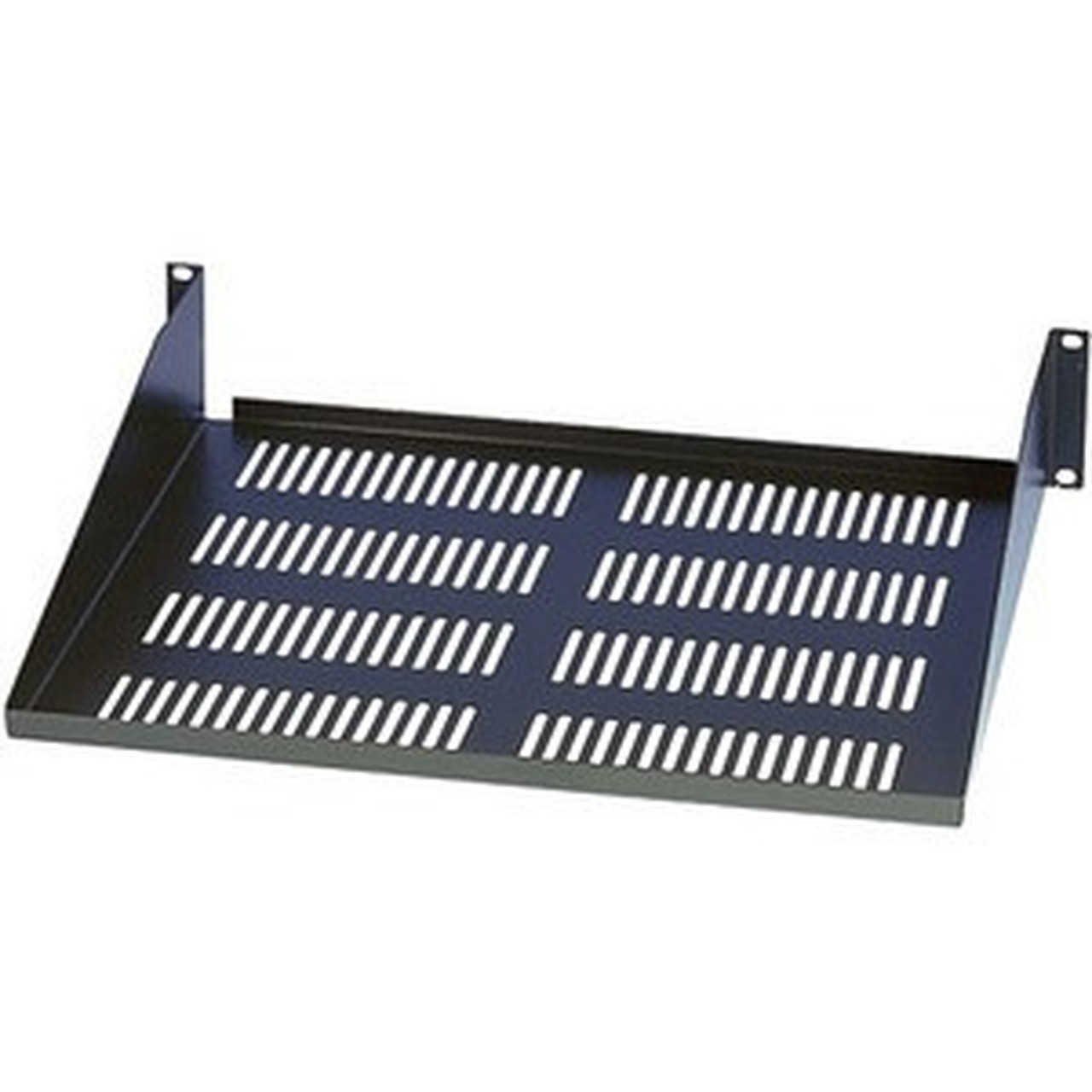 Tripp_Lite_SRSHELF2P_-_2U_Rack_Height_-_Black_-_Cold-rolled_Steel_CRS_-_27_kg_Maximum_Weight_Capacity_SRSHELF2P