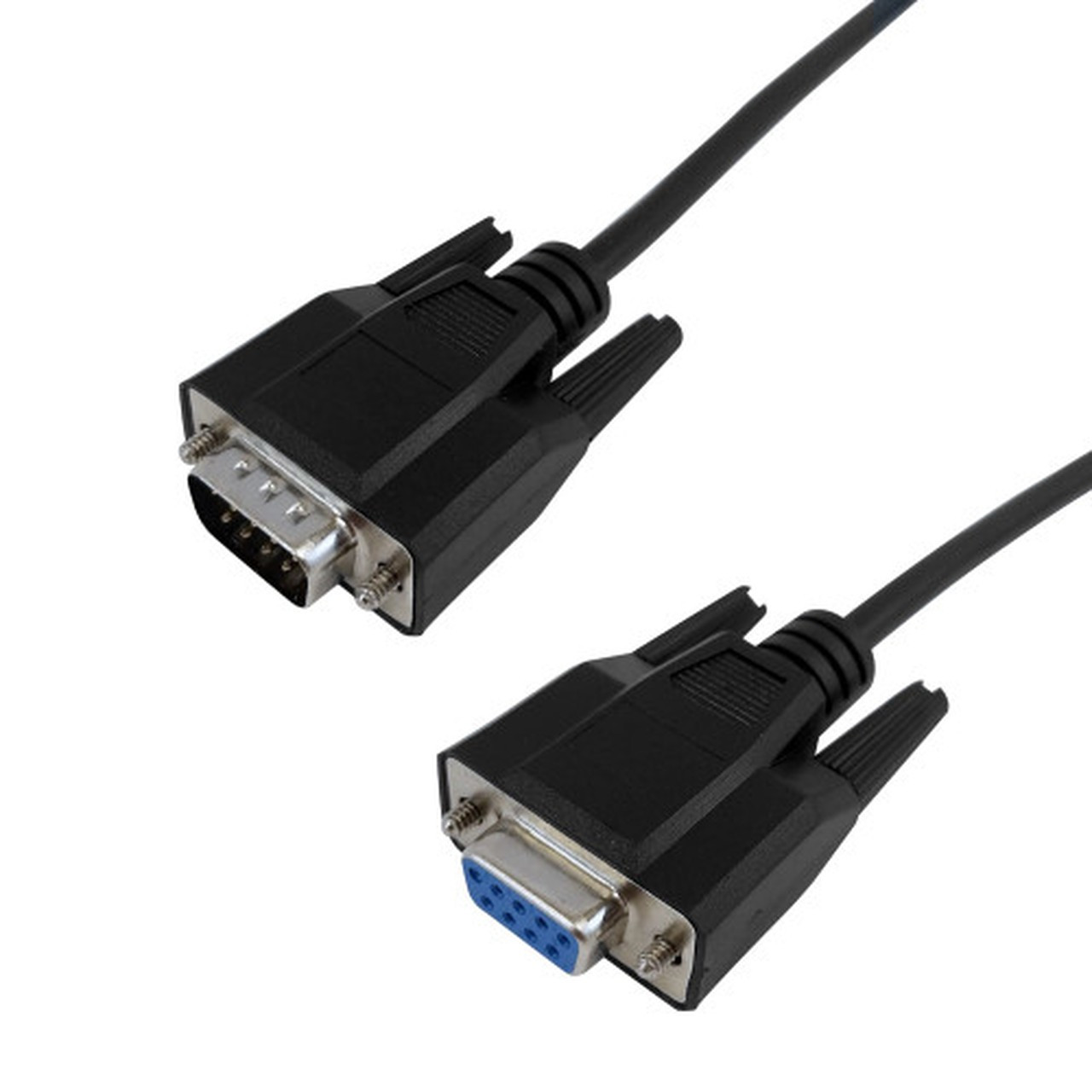 DB9 Male to DB9 Female Serial Cable - Null-Modem - 6ft